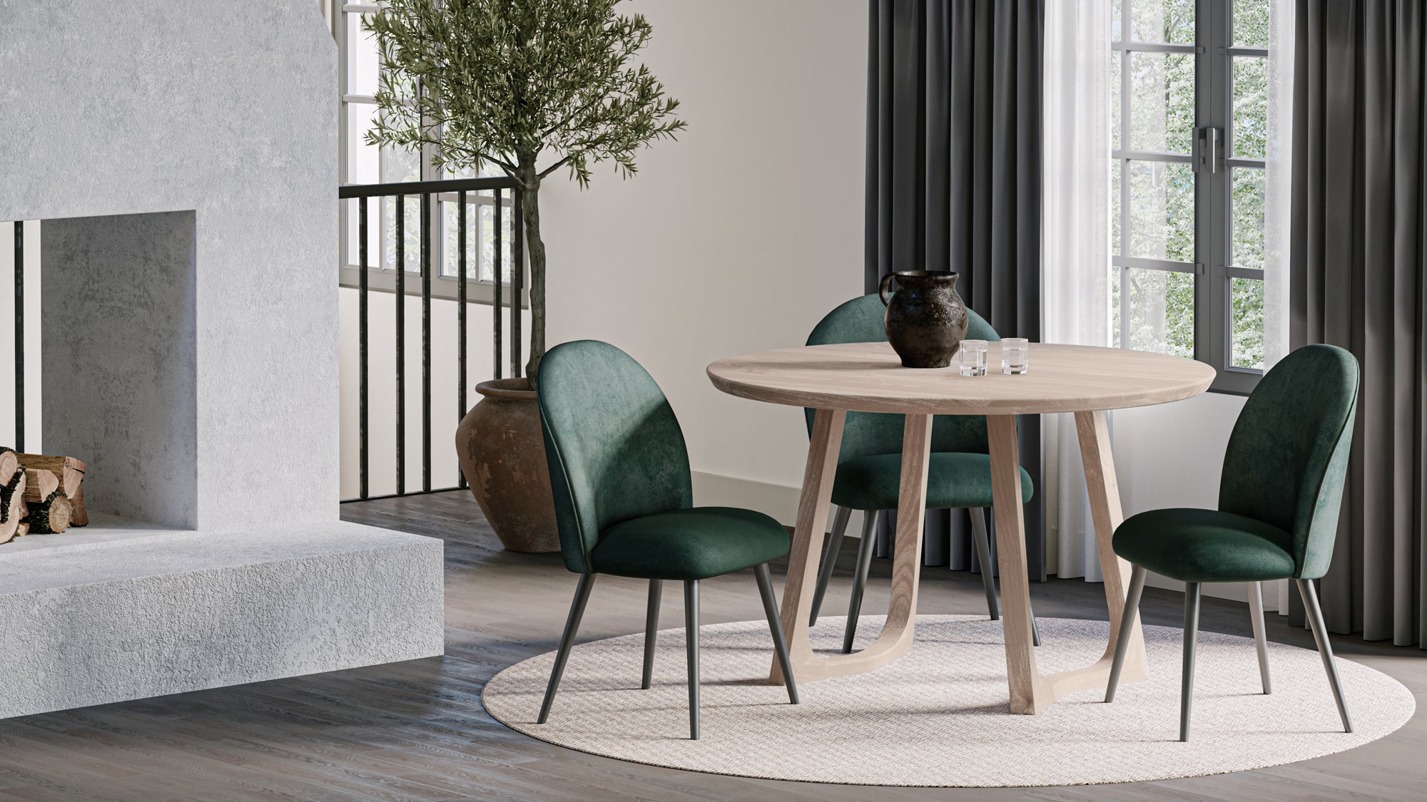 SILAS ROUND DINING TABLE
