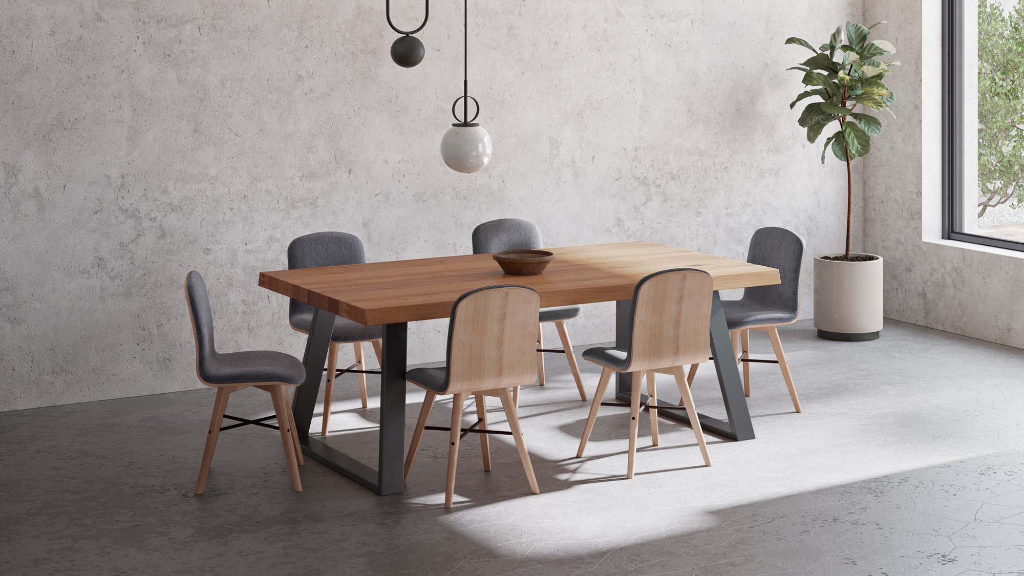 MILA LIVE EDGE DINING TABLE