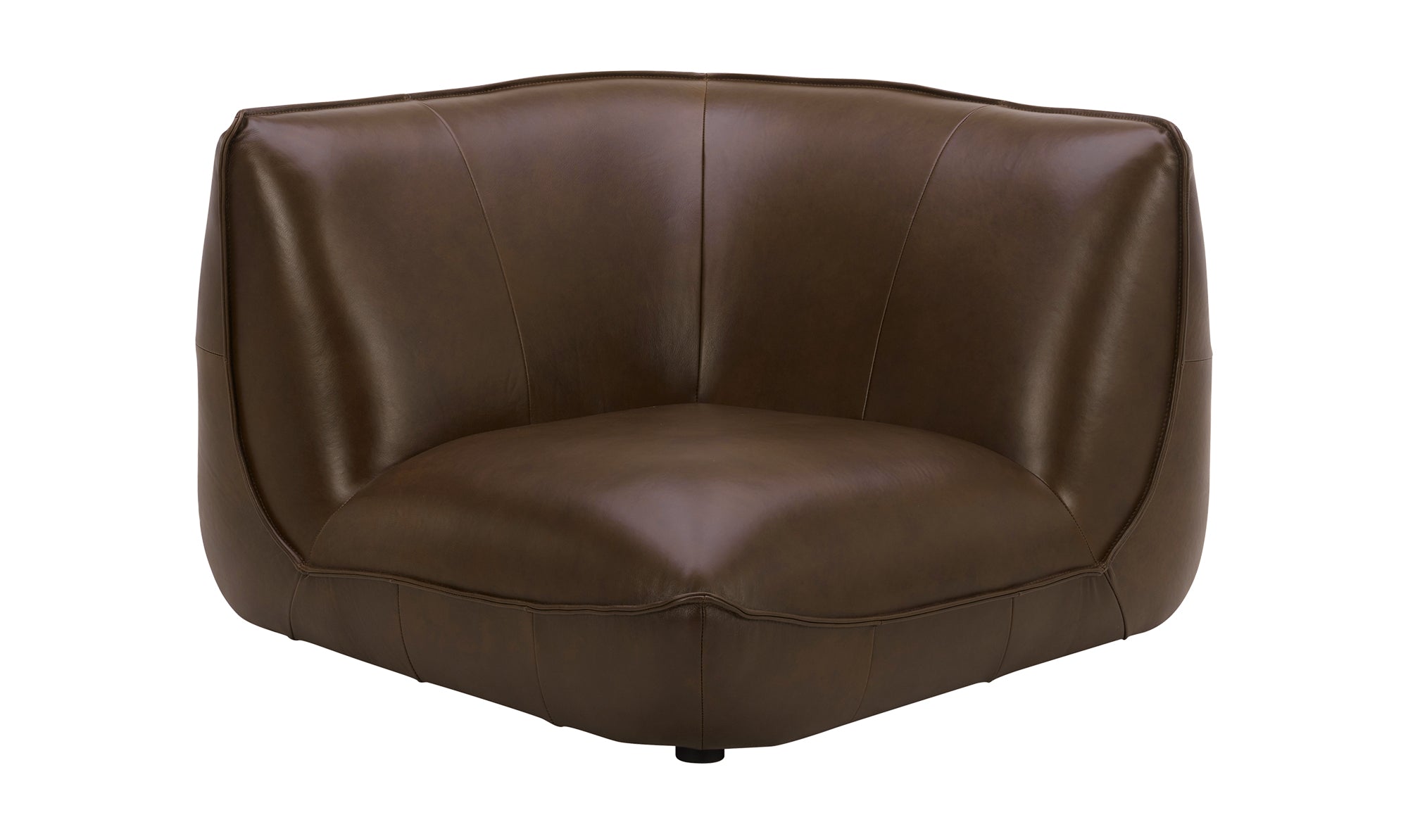ZEPPELIN LEATHER CORNER CHAIR