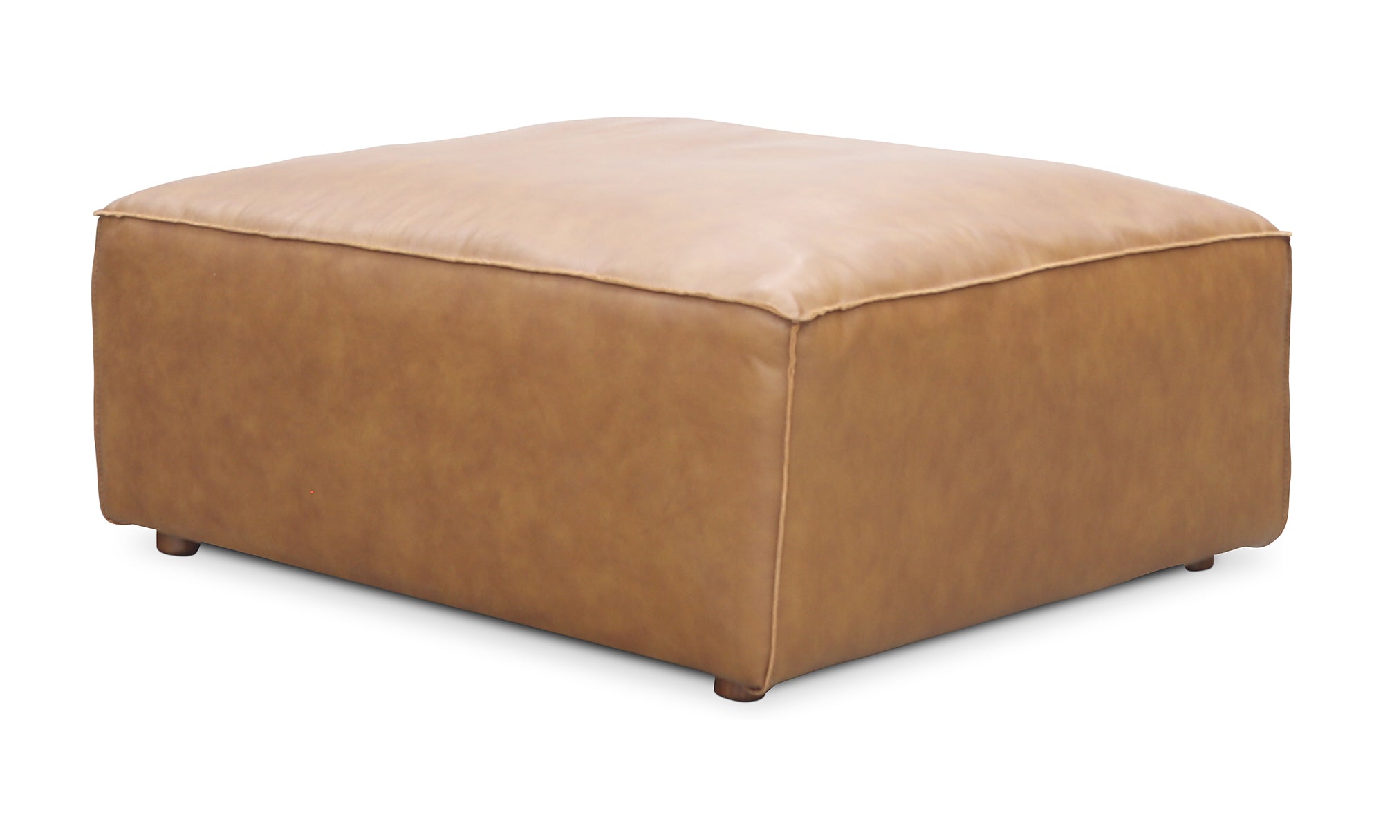FORM OTTOMAN SONORAN TAN LEATHER