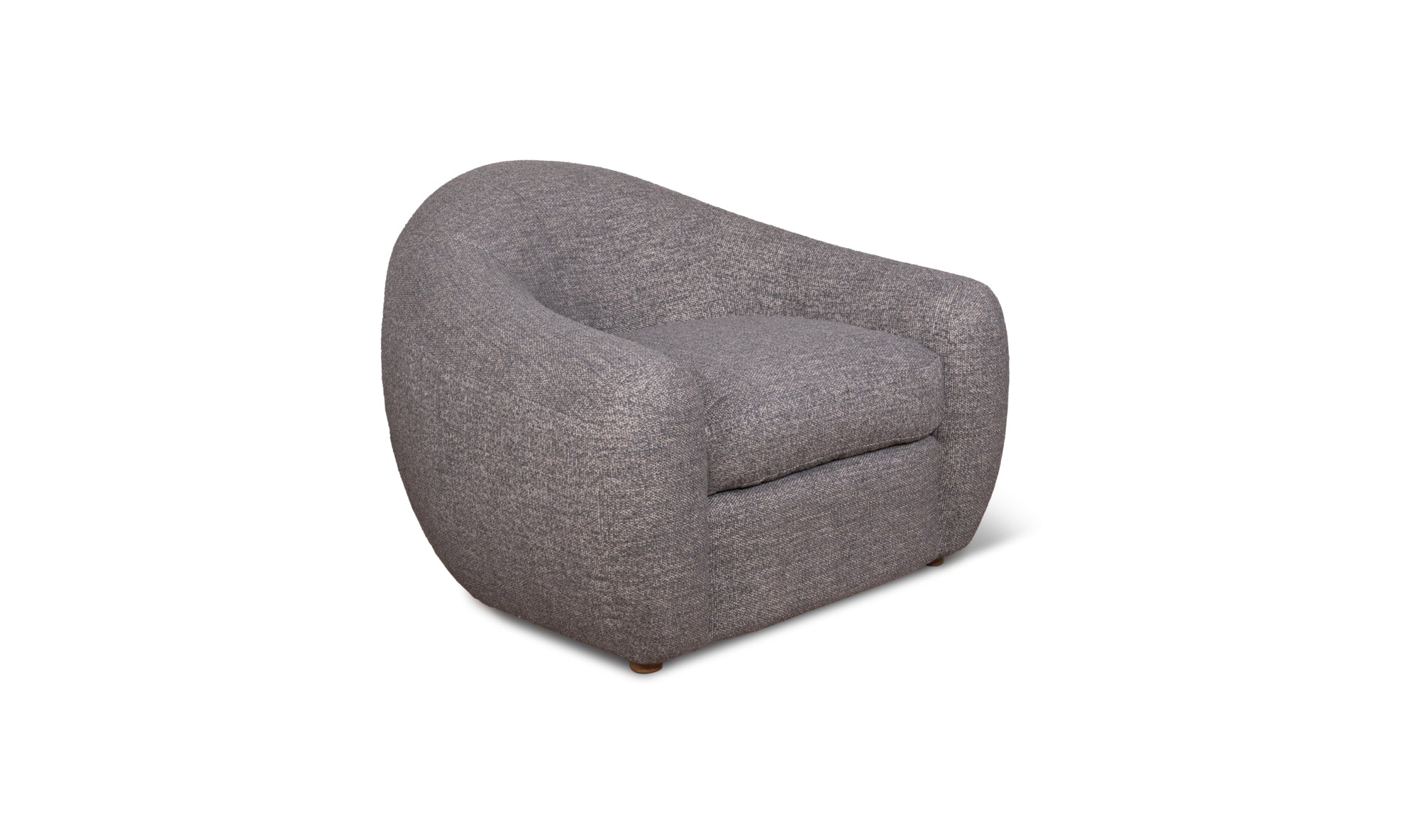 OCEANA CURVED LOUNGE CHAIR, DARK GREY