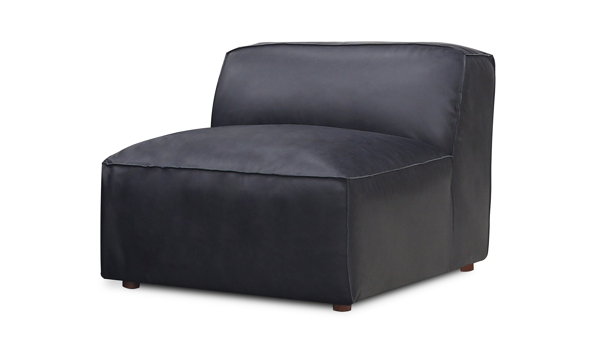 FORM SLIPPER CHAIR VANTAGE BLACK LEATHER