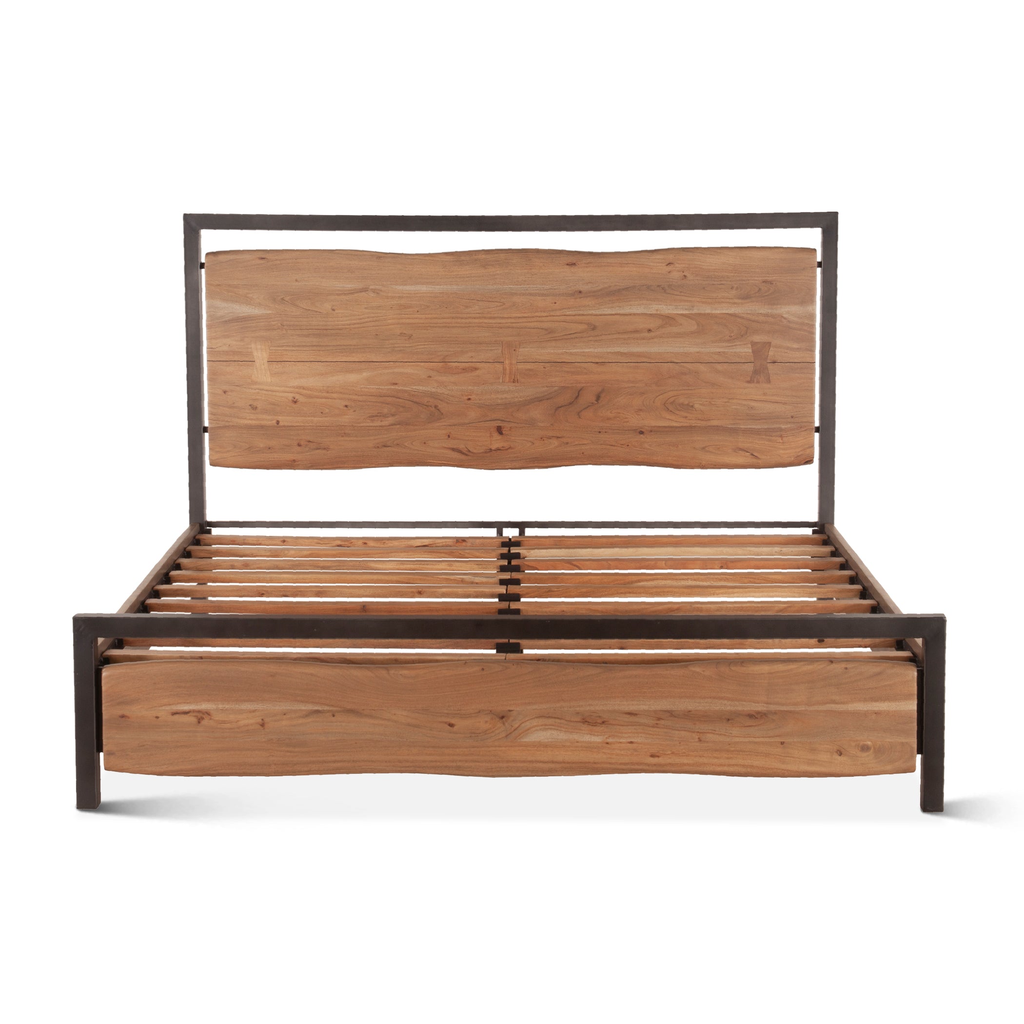63" Smoked Acacia Queen Size Bed