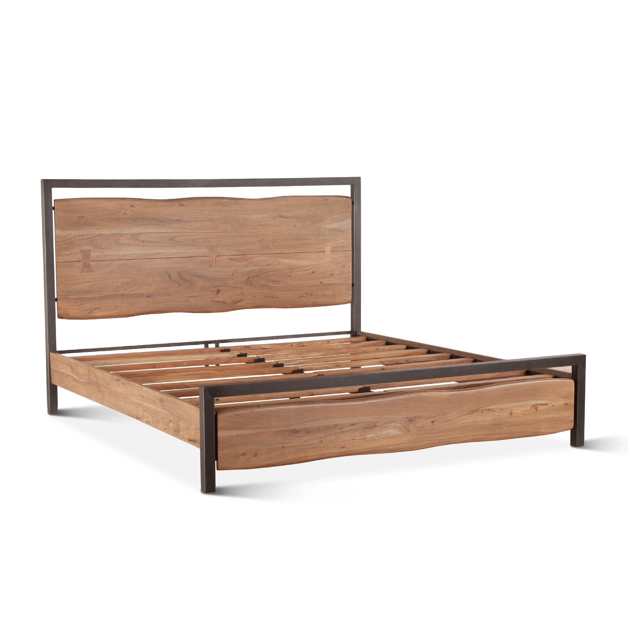 63" Smoked Acacia Queen Size Bed