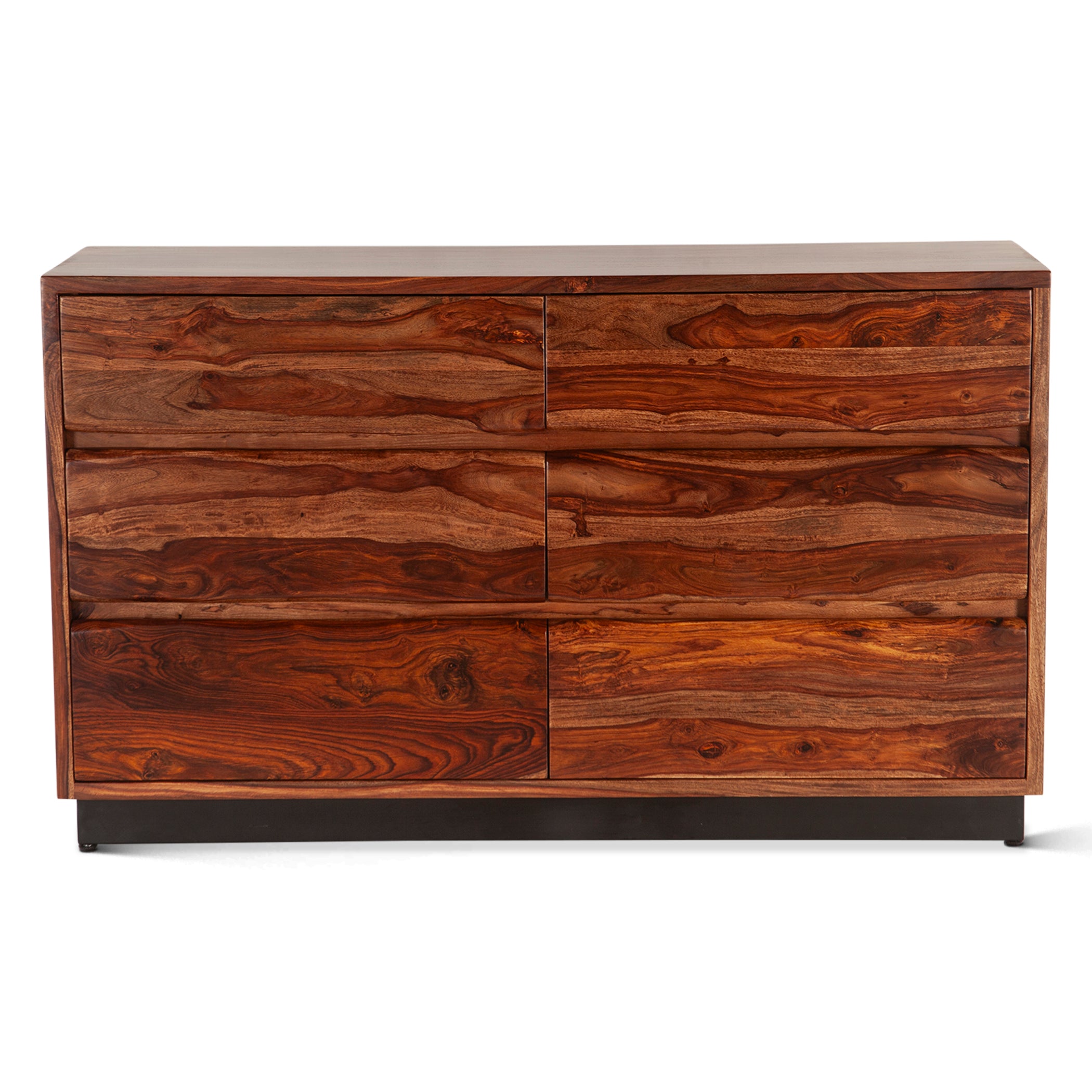 58" Natural Sheesham Wood Dresser