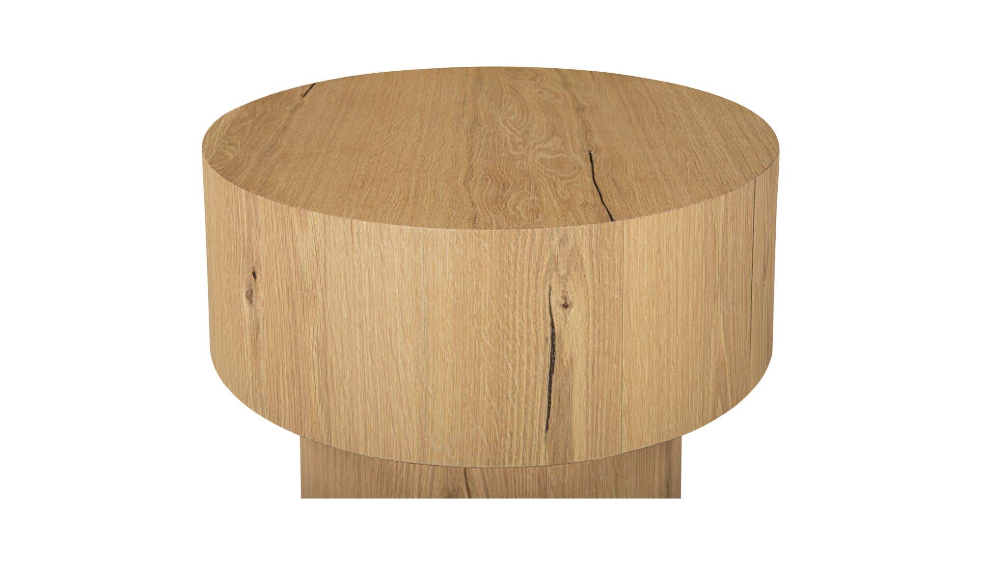 20" Rustic Oak Side Table