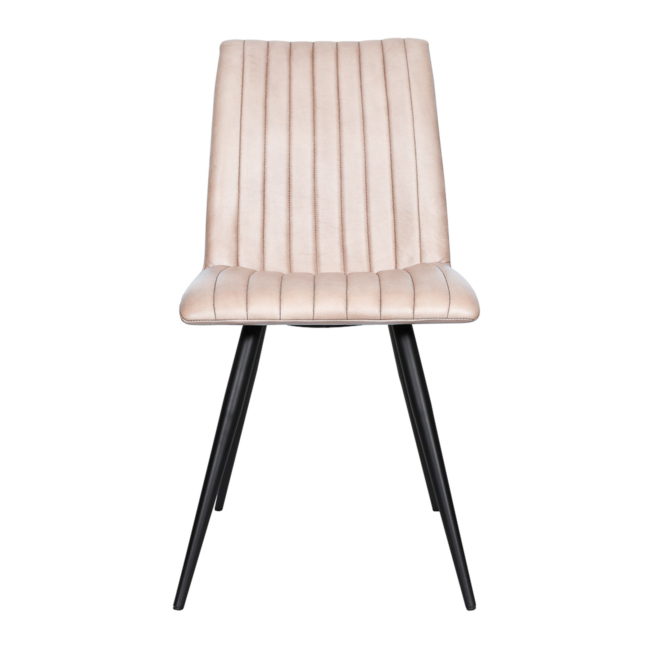 19" Dining Chair in Antique Ivory Leather