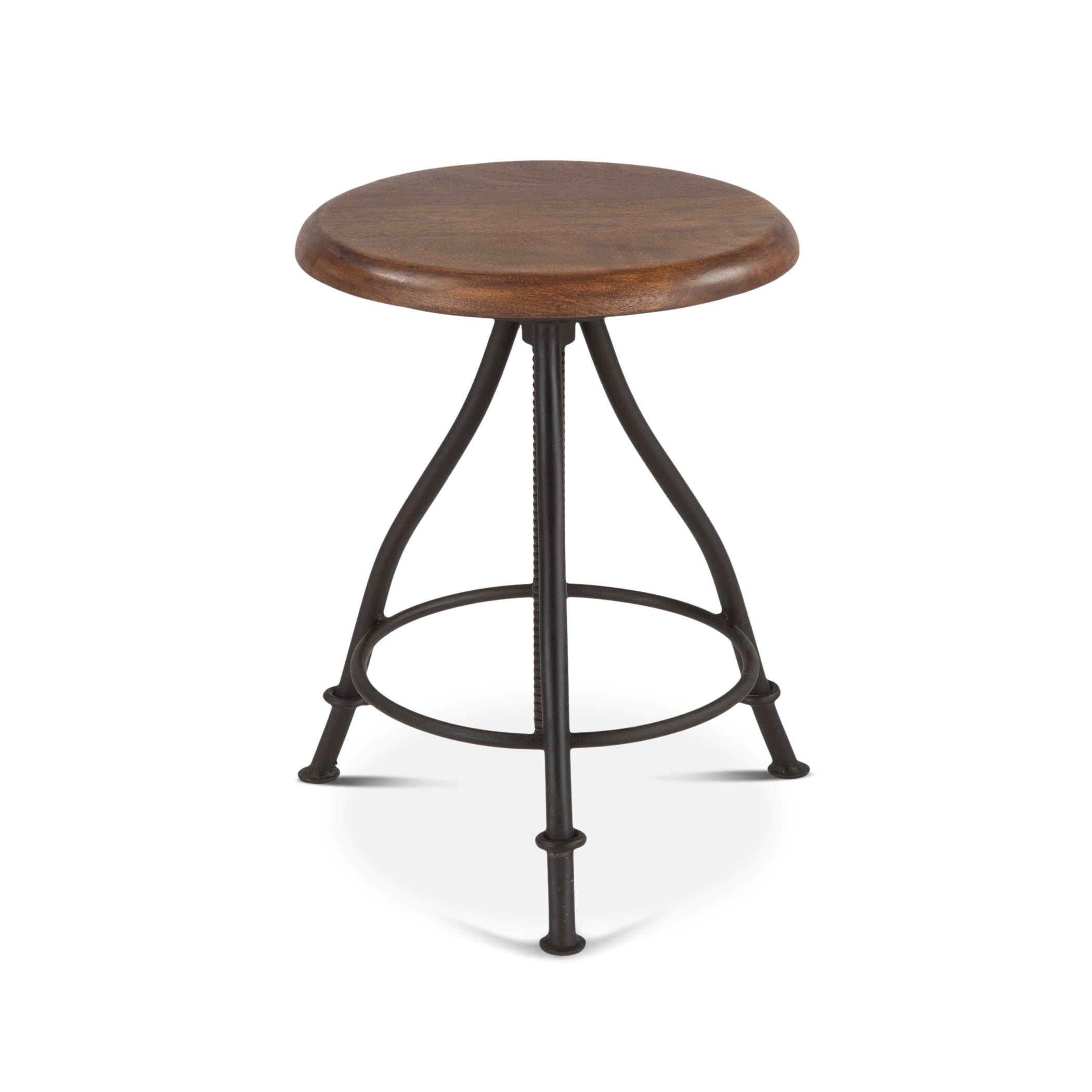 13" Walnut Adjustable Stool