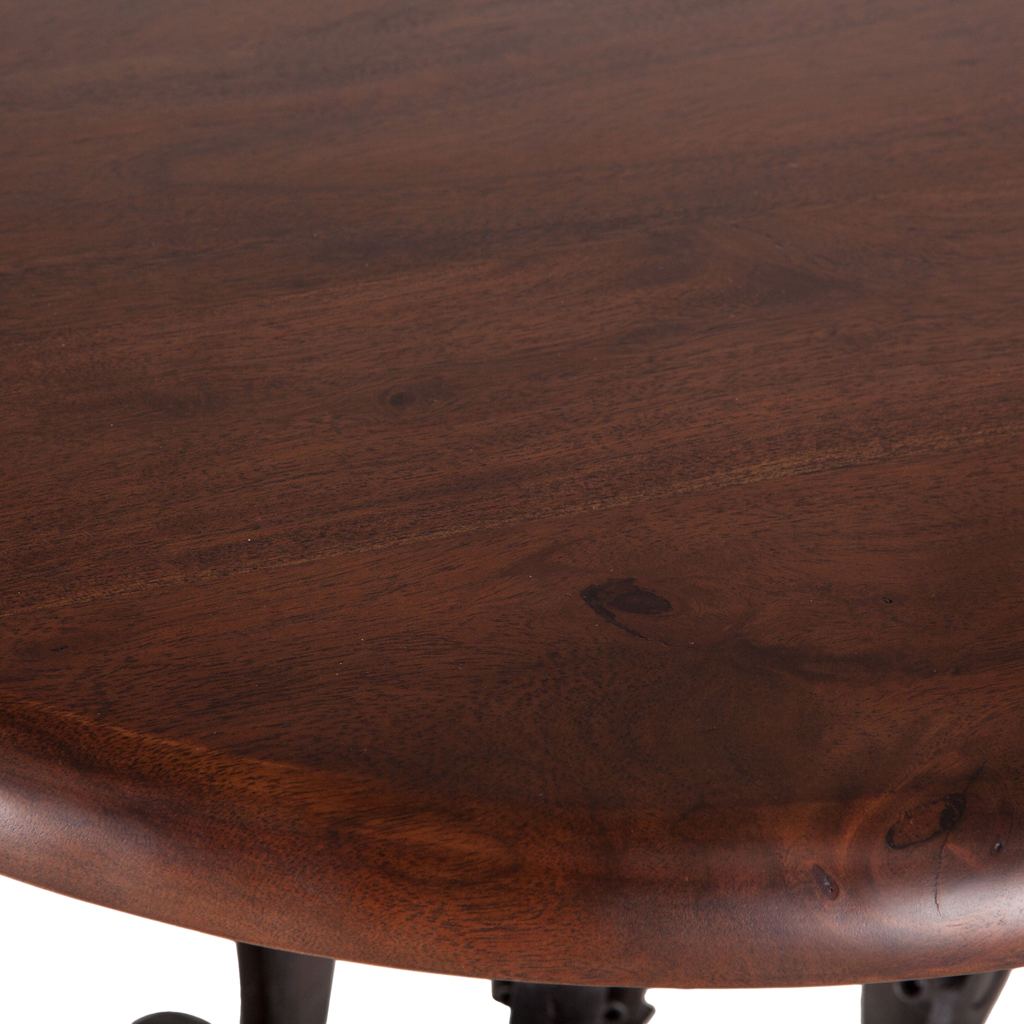 24" Walnut Adjustable Side Table