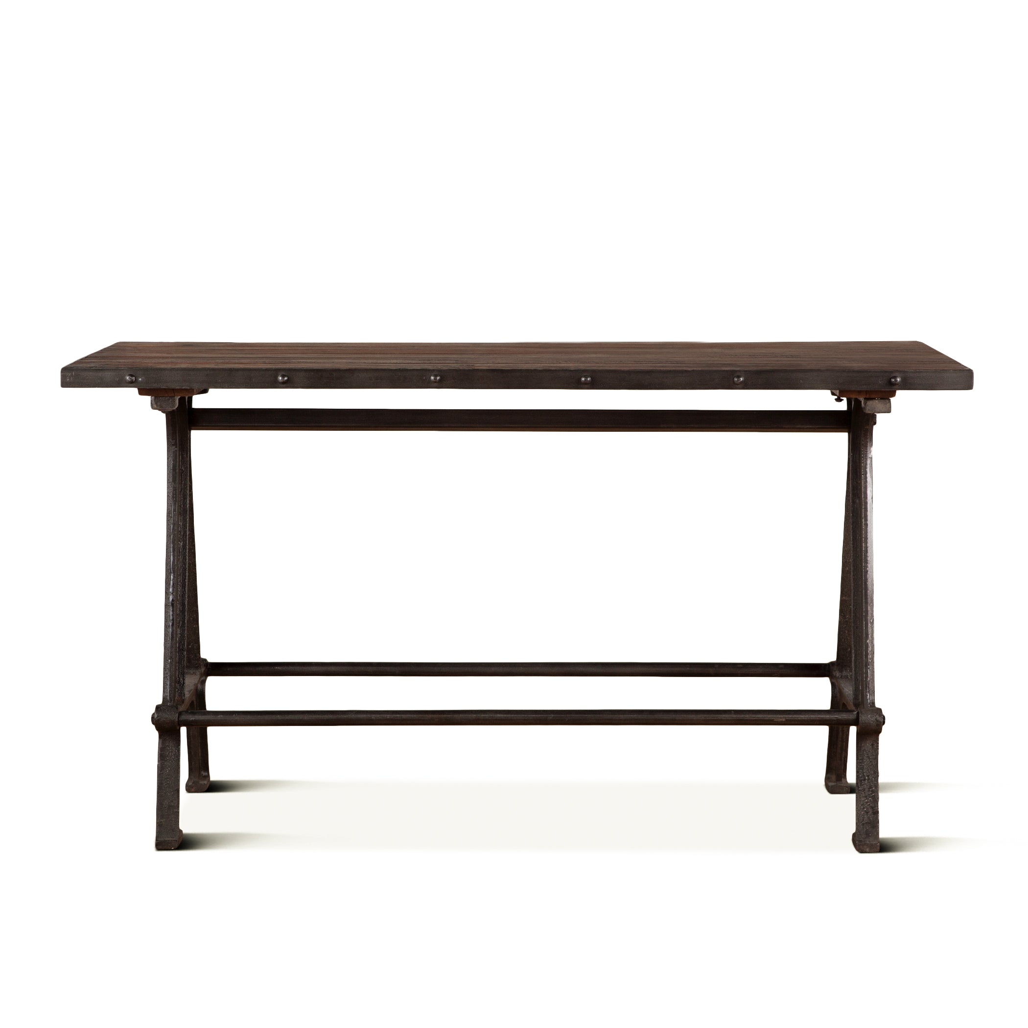 66" Natural Reclaimed Teak Gathering Table