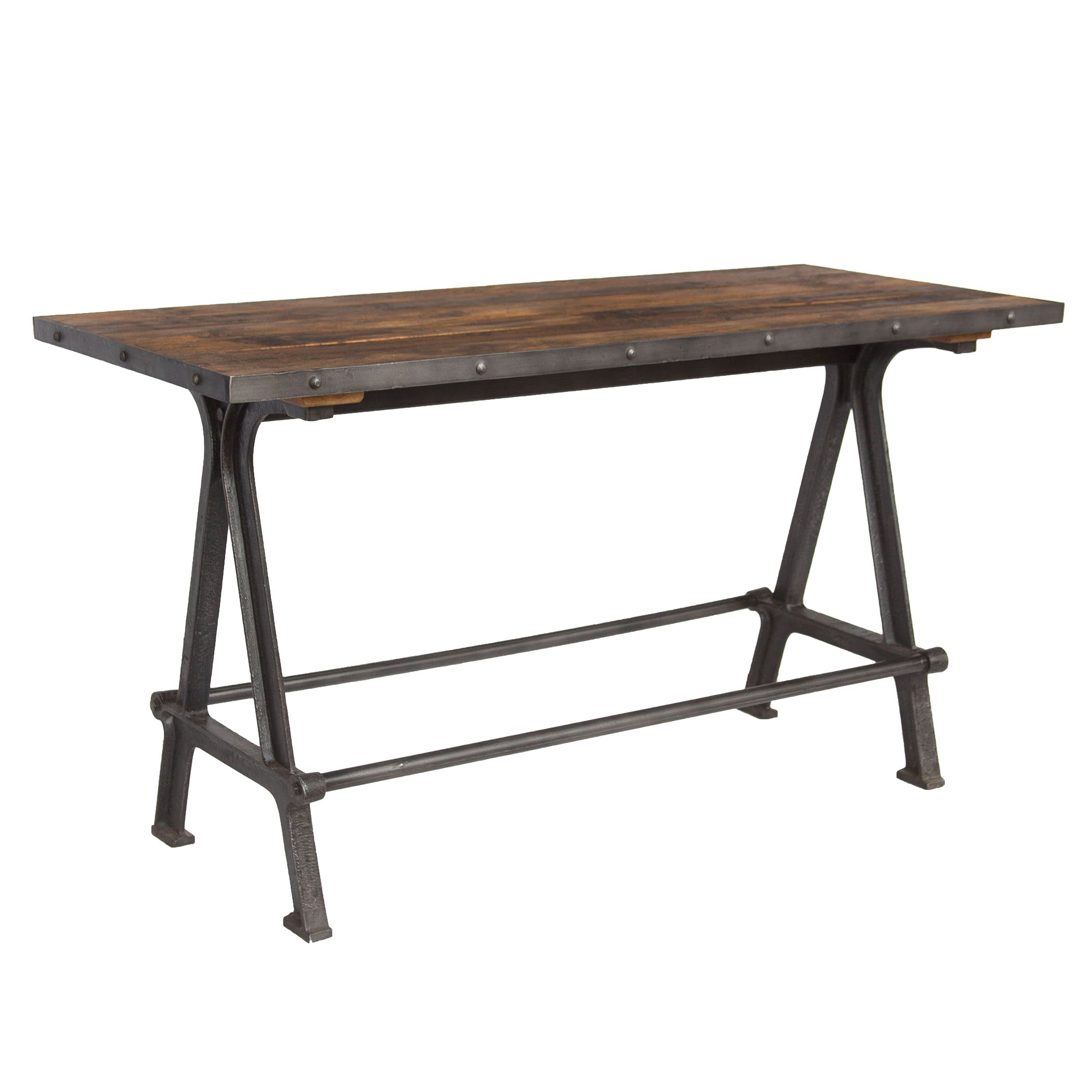 66" Natural Reclaimed Teak Gathering Table