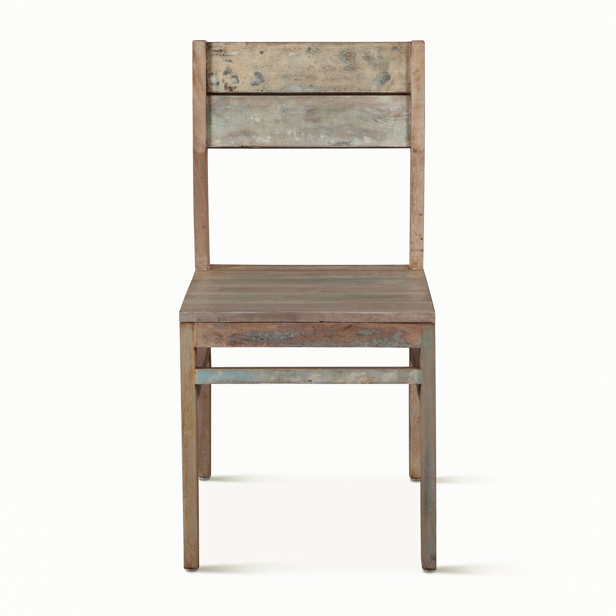 17" Dining Chair in Vintage Teal Reclaimed Wood