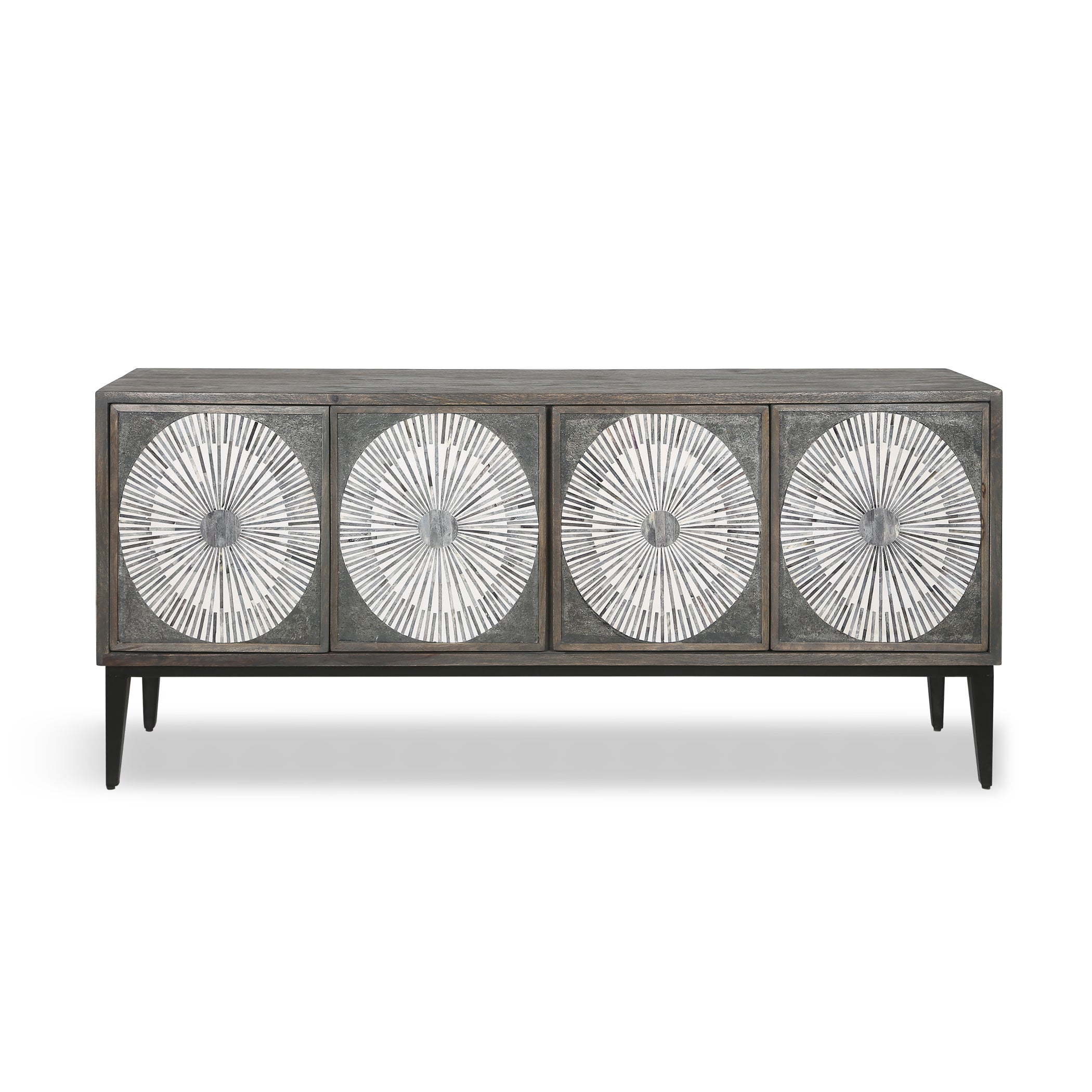 67" Graywash Mango Wood Sideboard