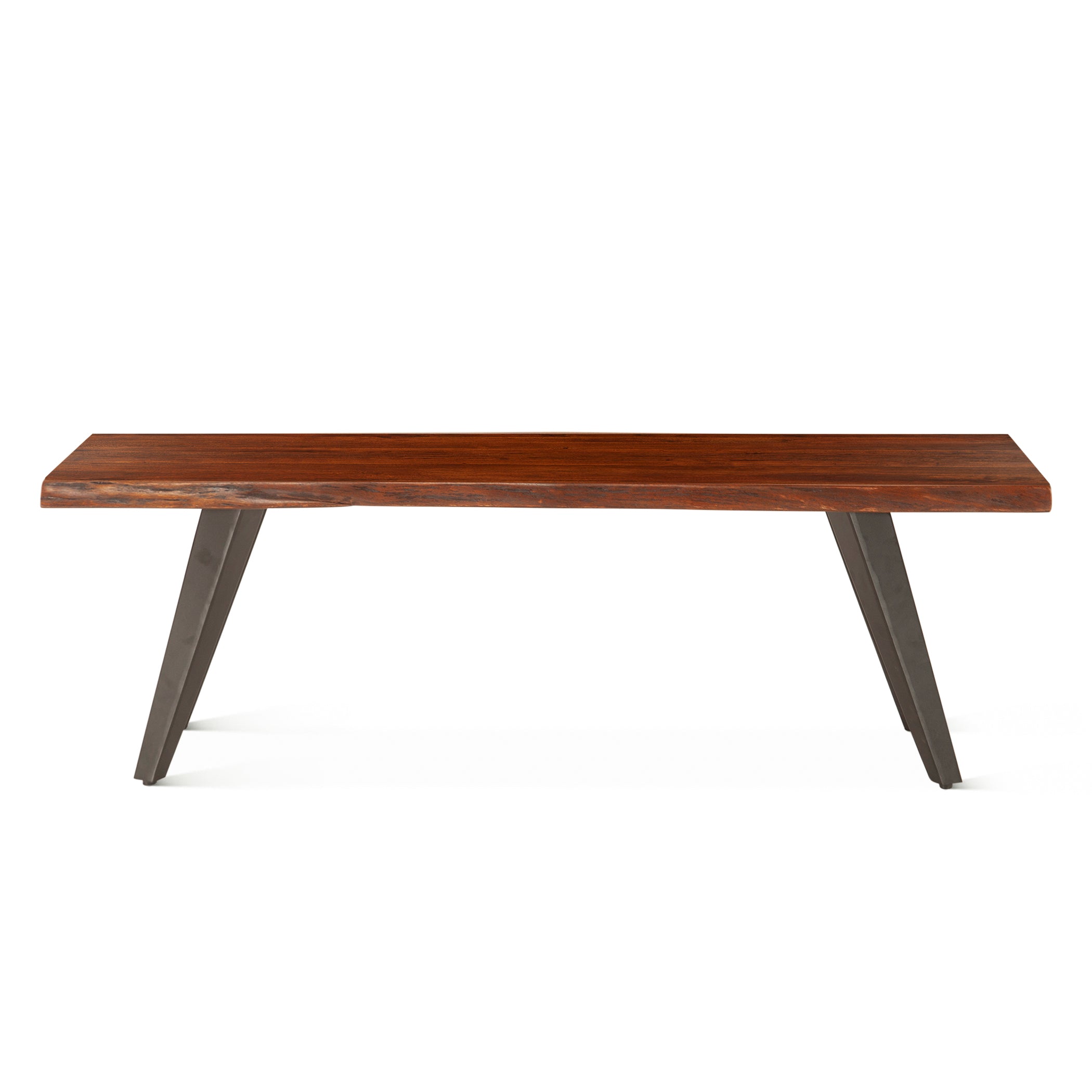 54" Walnut Acacia Wood Bench