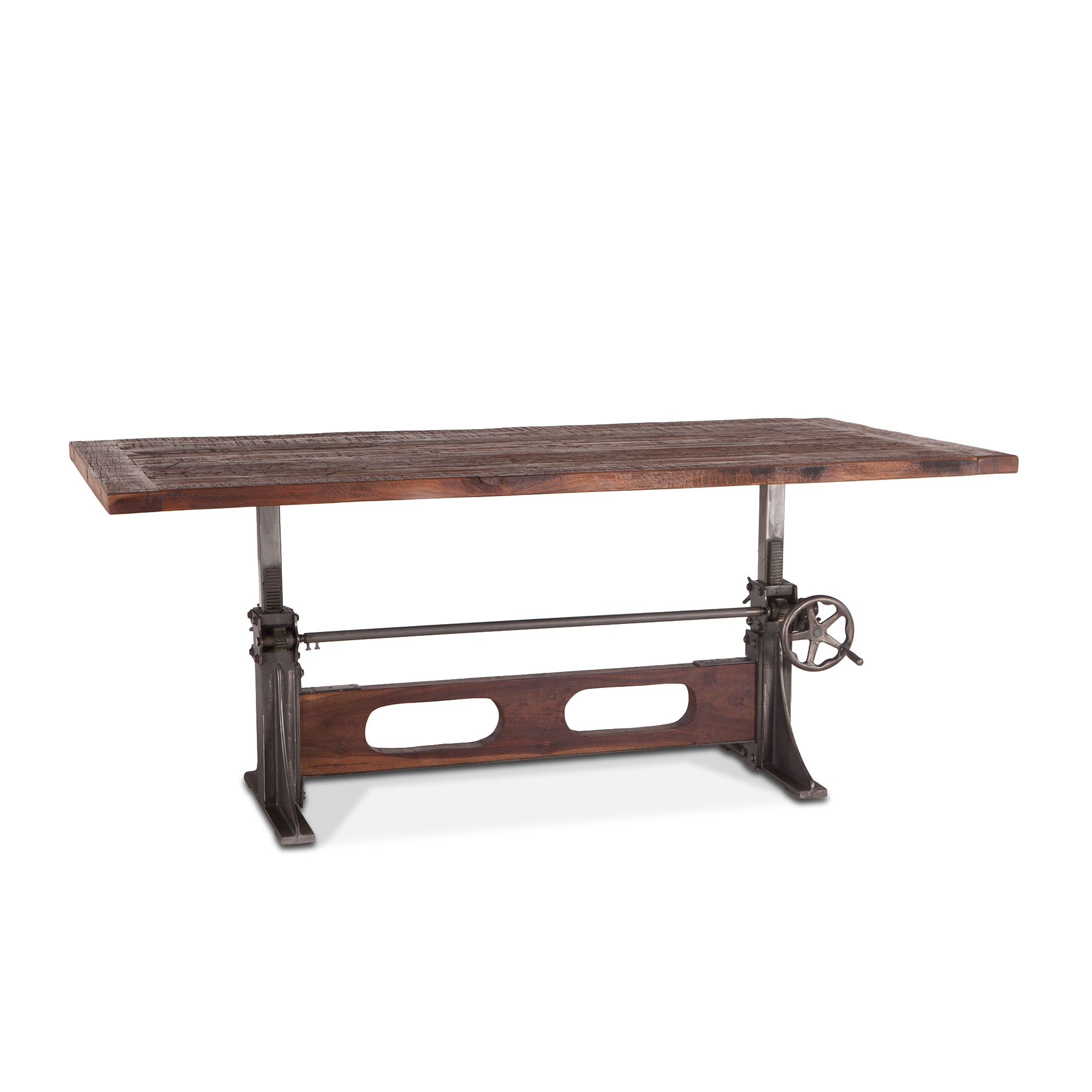 83" Reclaimed Teak Adjustable Dining Table