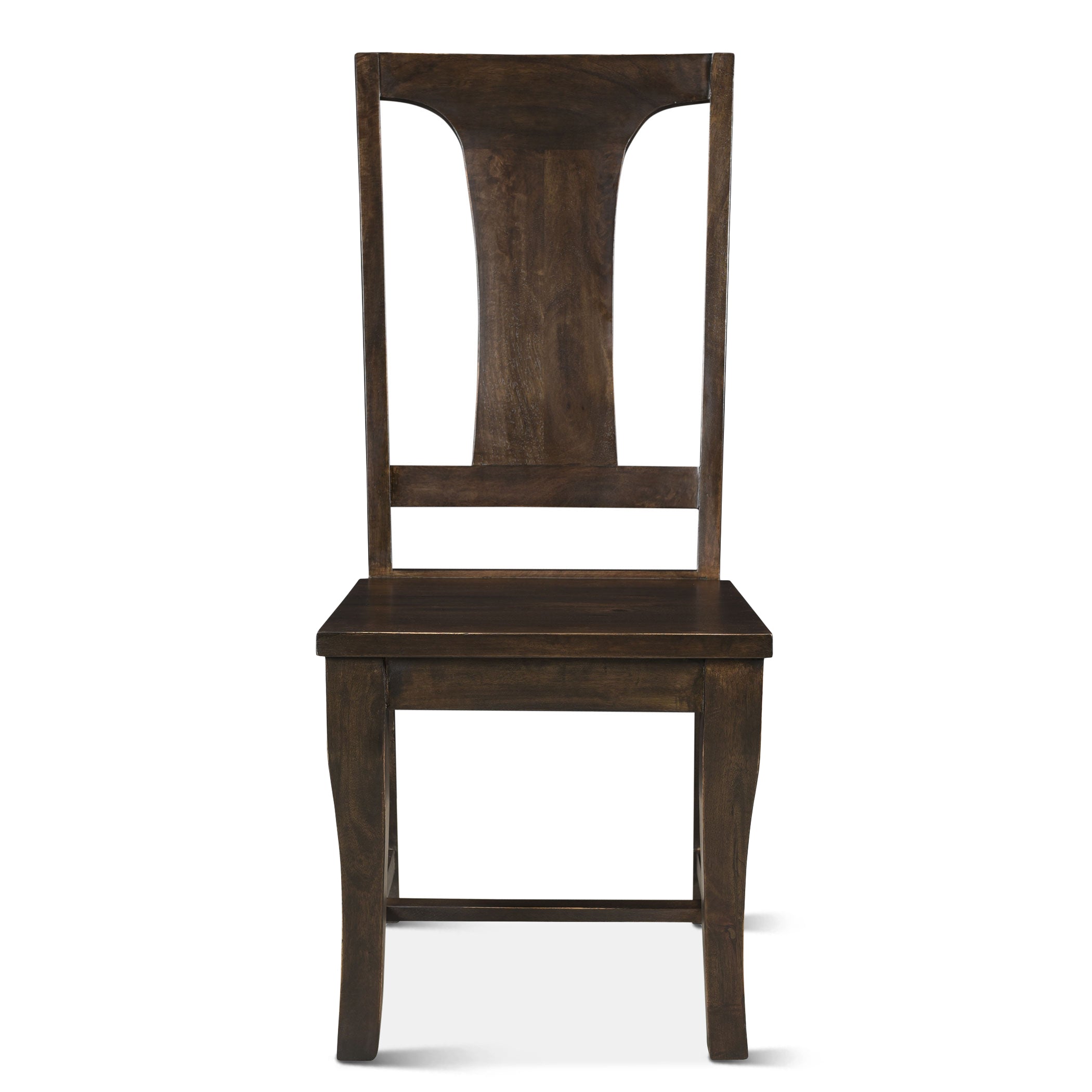 18" Vintage Brown Wood Dining Chair