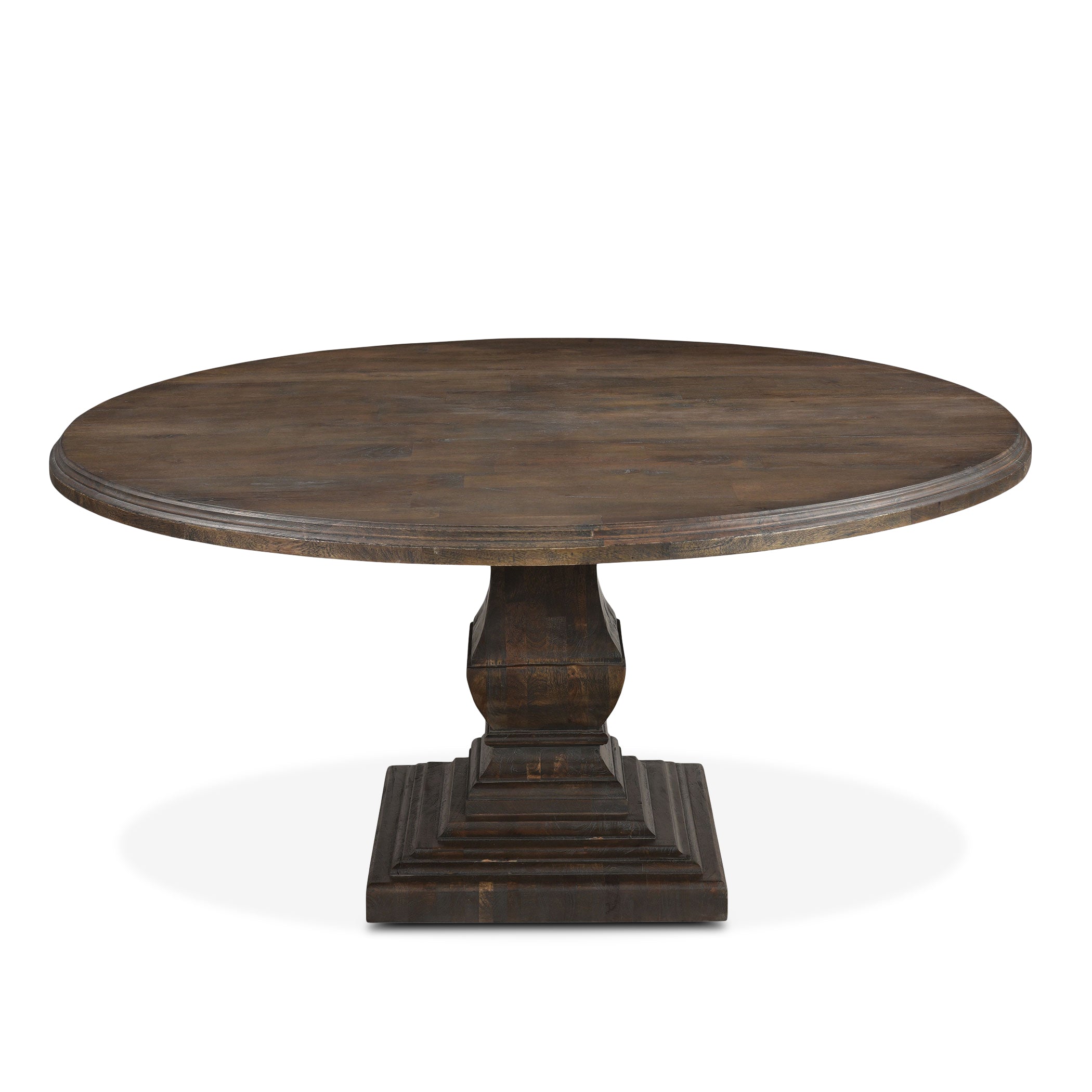 60" Weathered Mango Round Dining Table