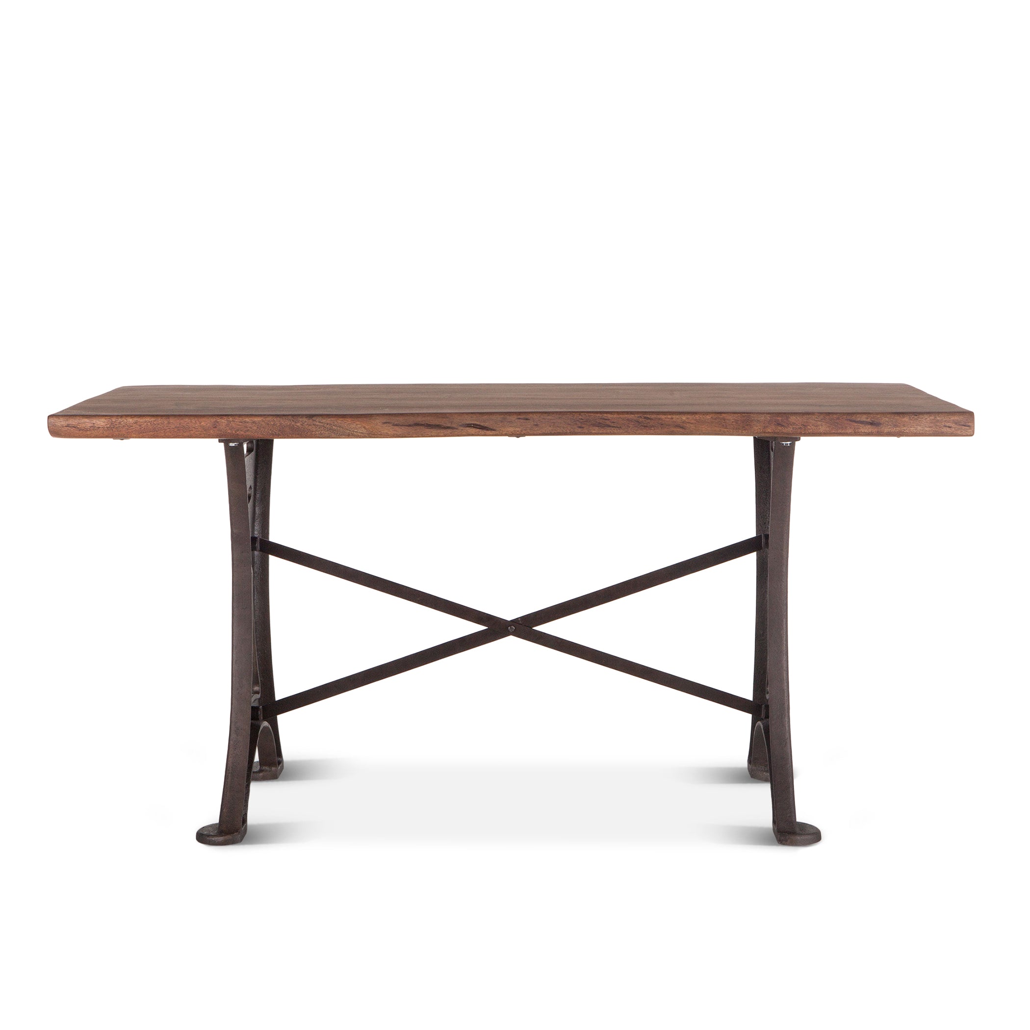 72" Raw Walnut Acacia Wood Gathering Table