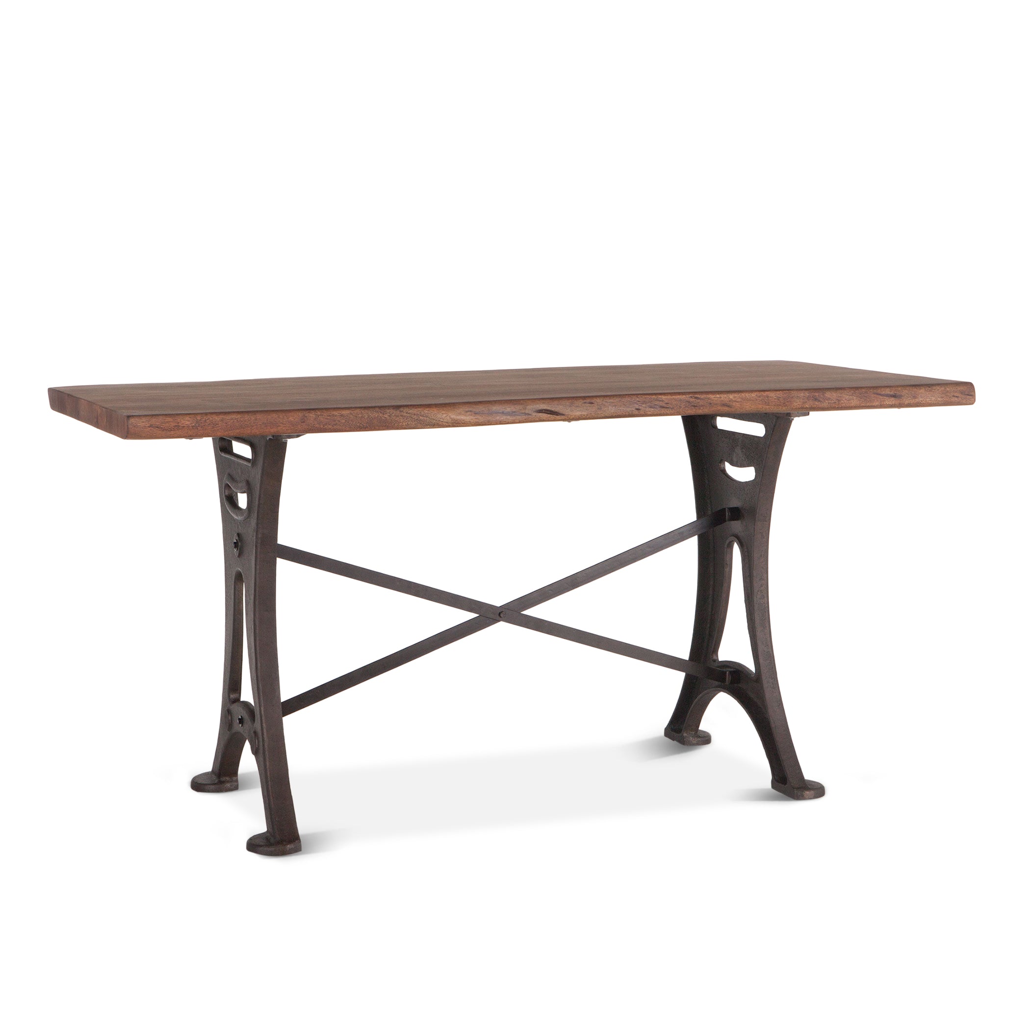 72" Raw Walnut Acacia Wood Gathering Table