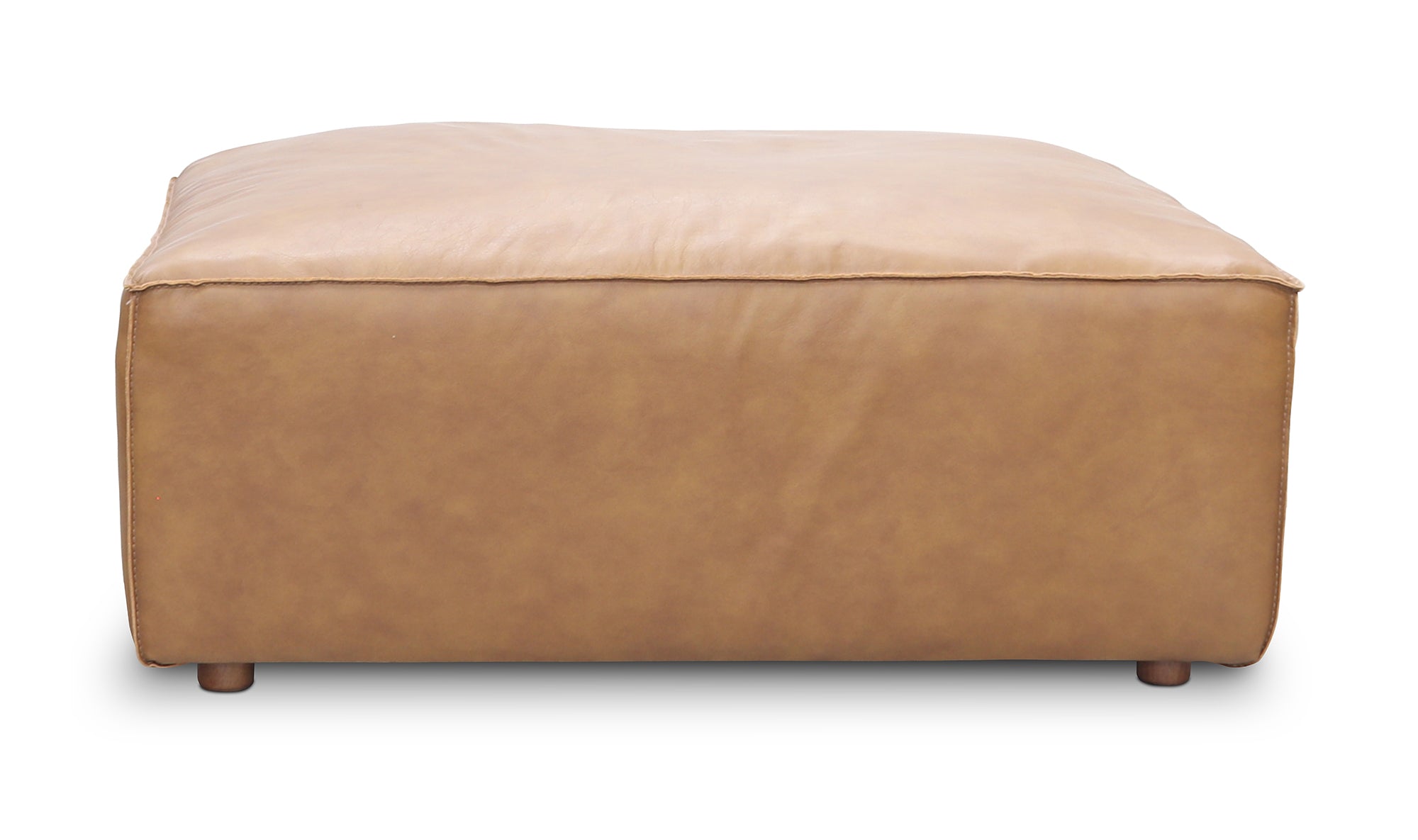 FORM OTTOMAN SONORAN TAN LEATHER