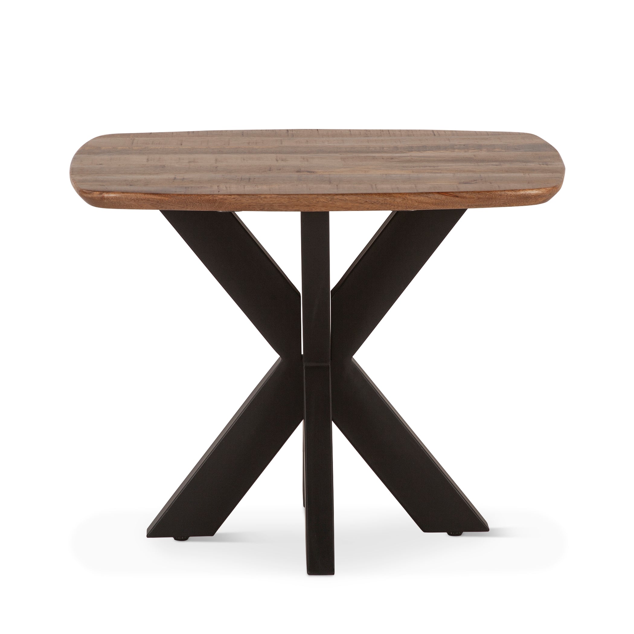 28" Natural Mango Wood Side Table