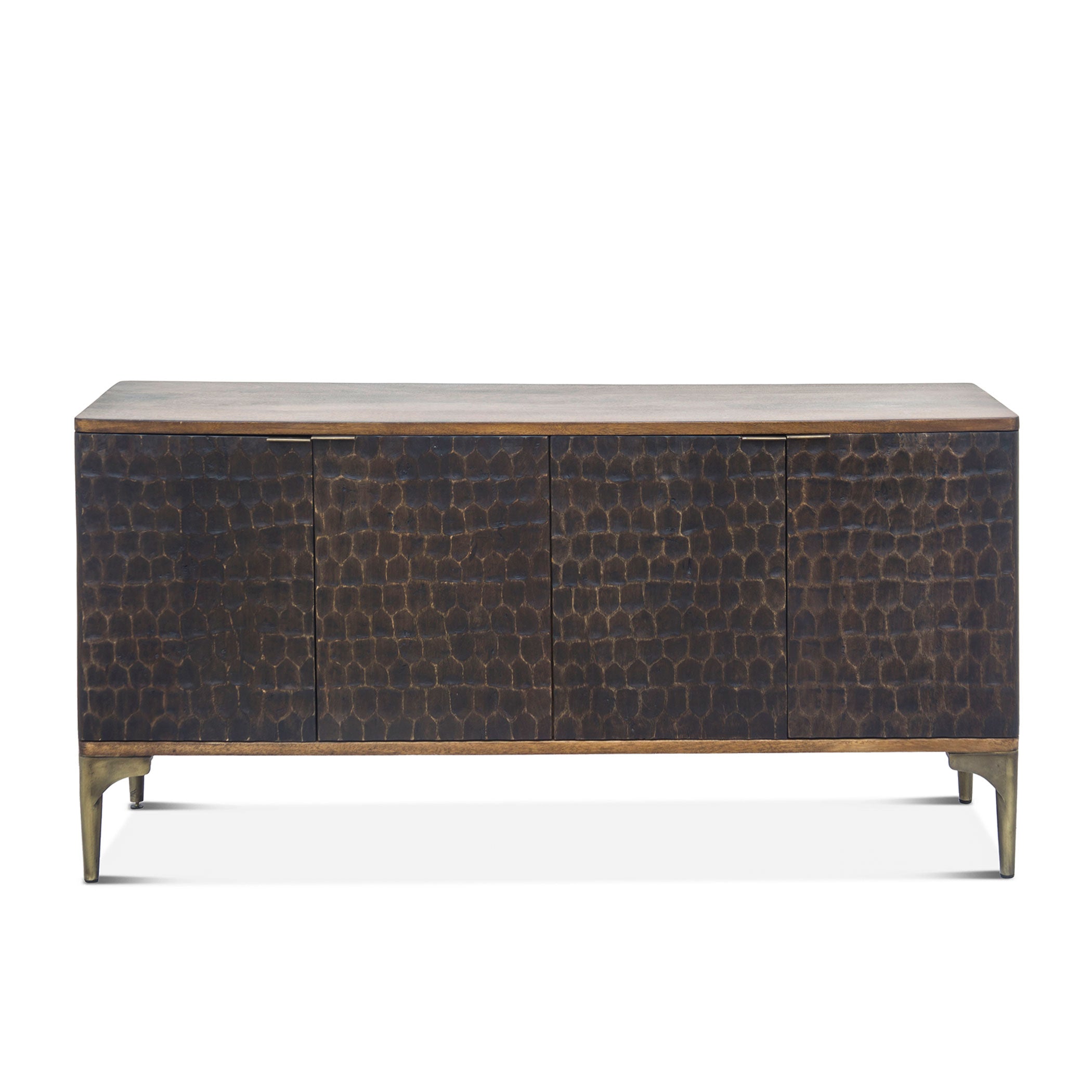 66" Two-Tone Mango Wood Sideboard