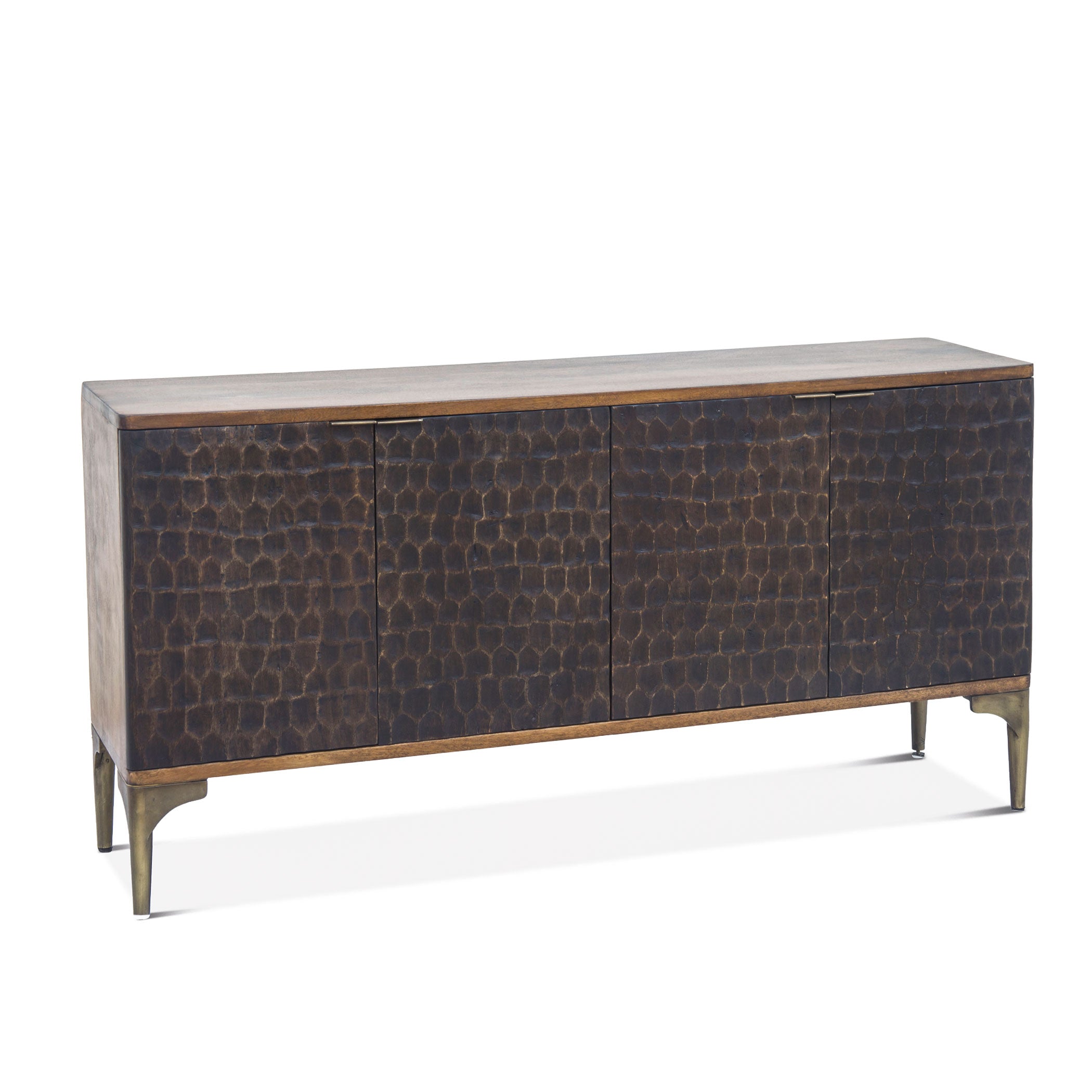 66" Two-Tone Mango Wood Sideboard
