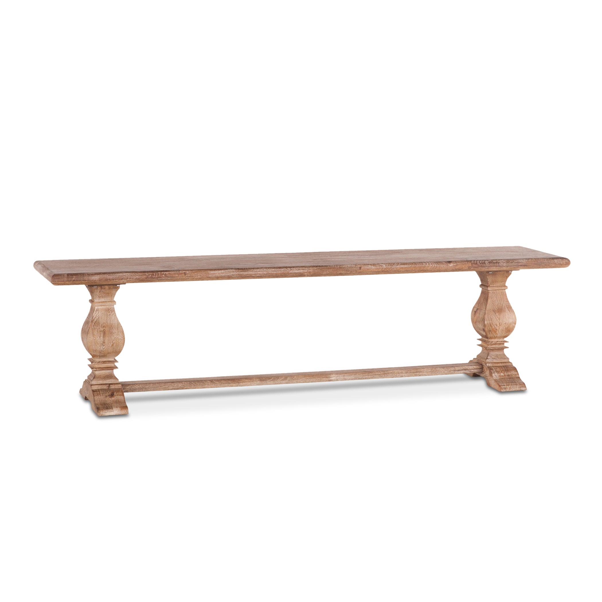 72" Antique Oak Mango Wood Bench