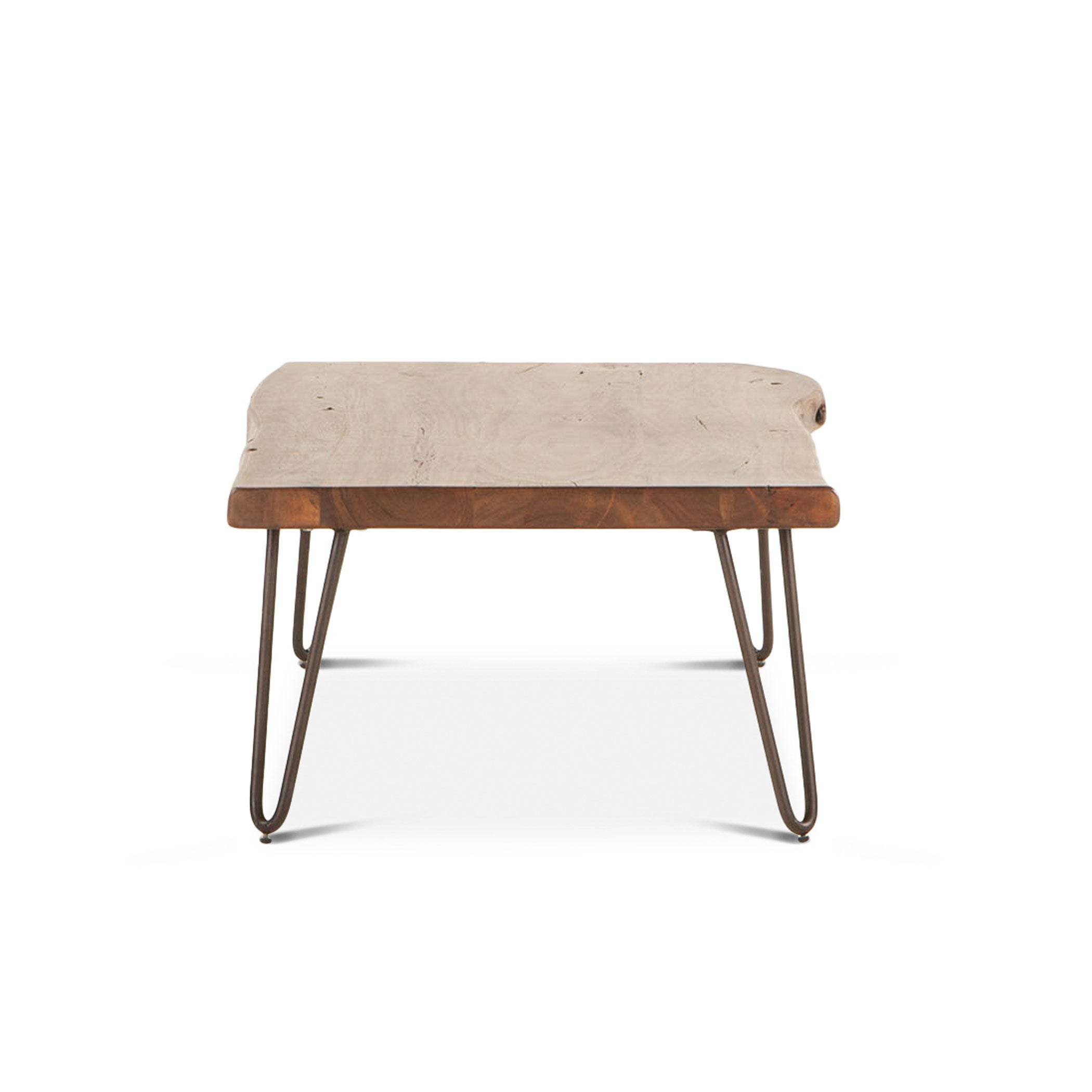 54" Walnut Acacia Wood Coffee Table