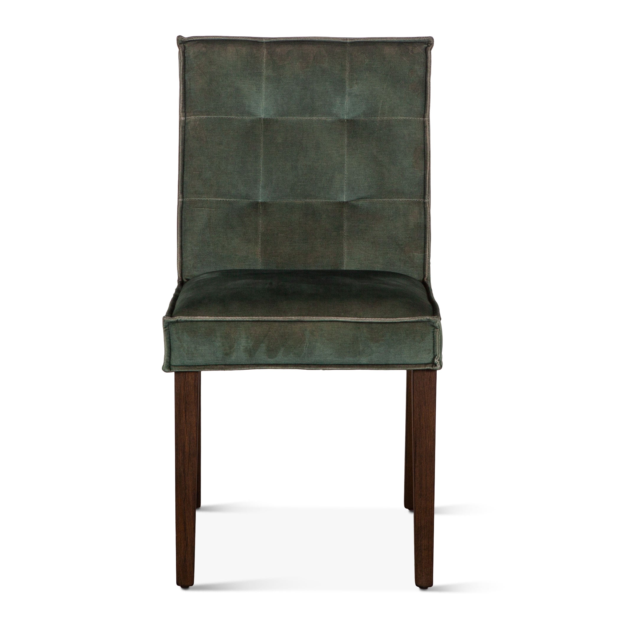 17" Green Velvet Dining Chair