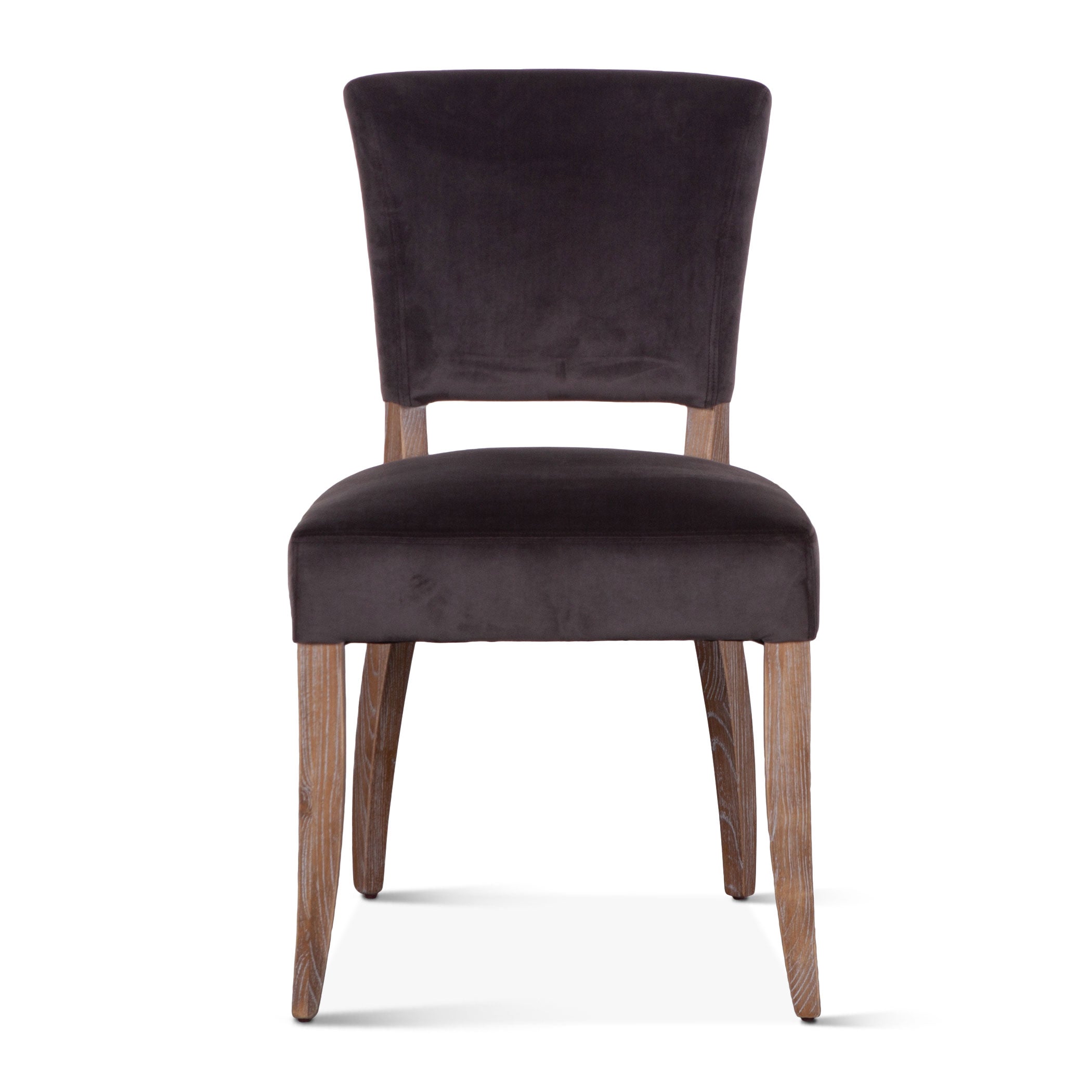 20" Asphalt Velvet Dining Chair