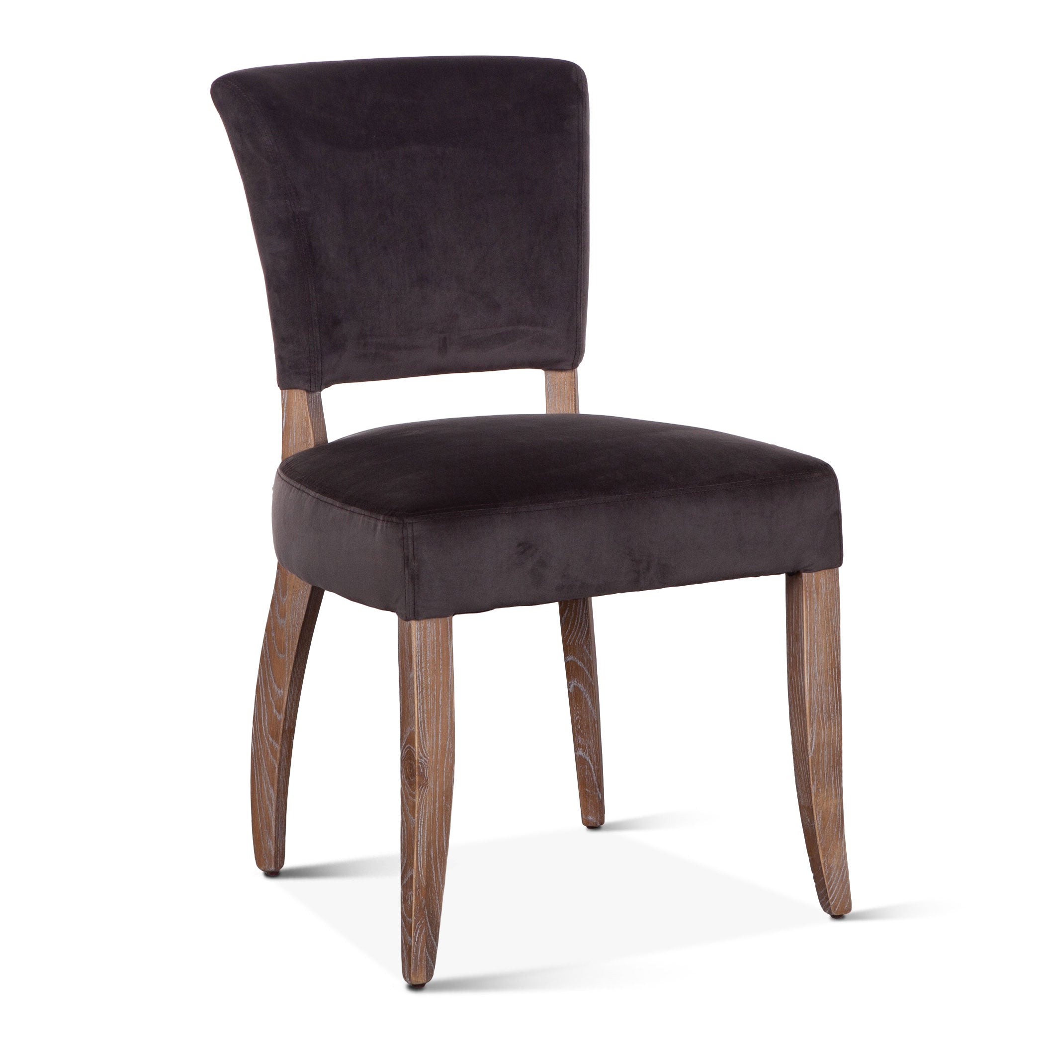 20" Asphalt Velvet Dining Chair
