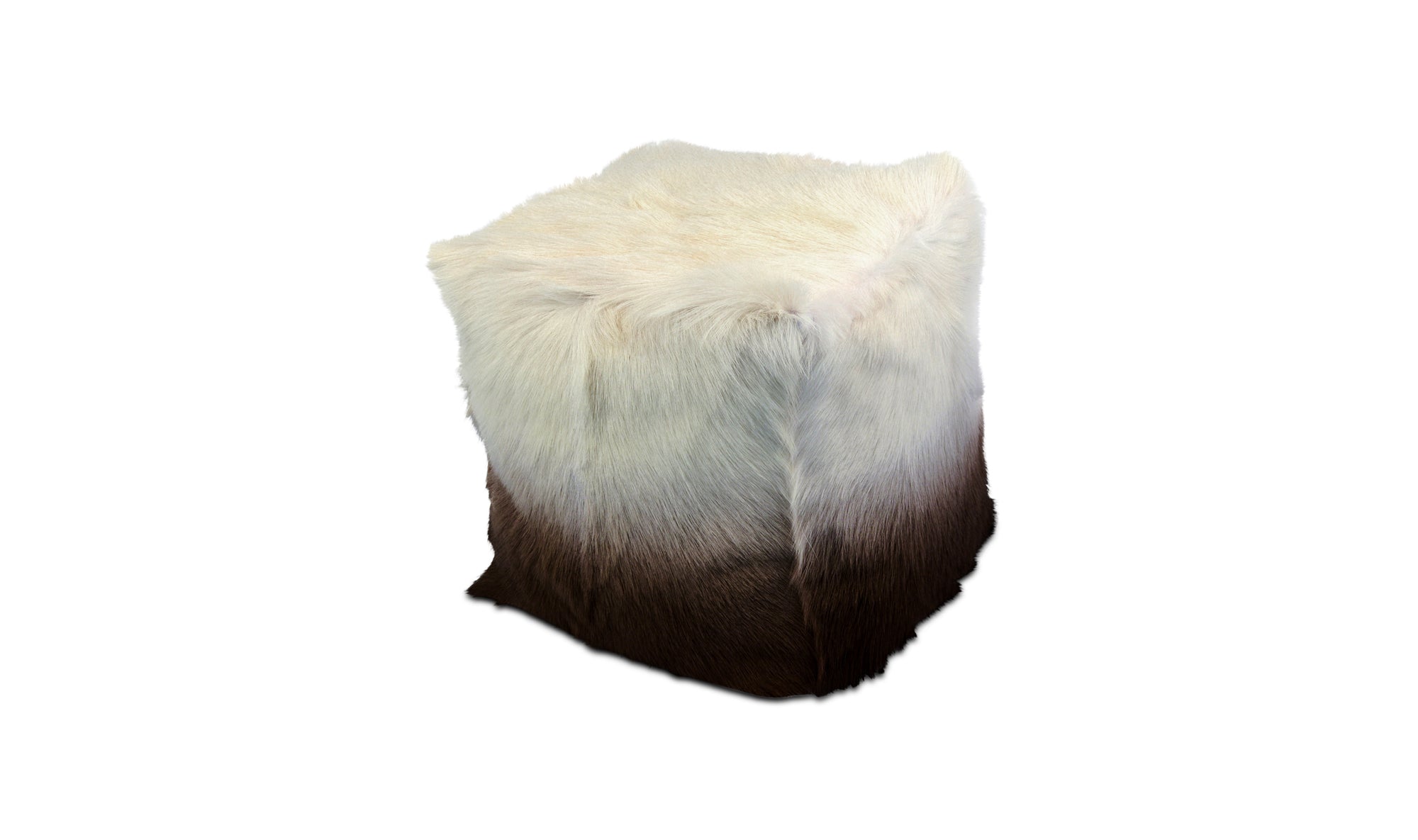 GOAT FUR POUF