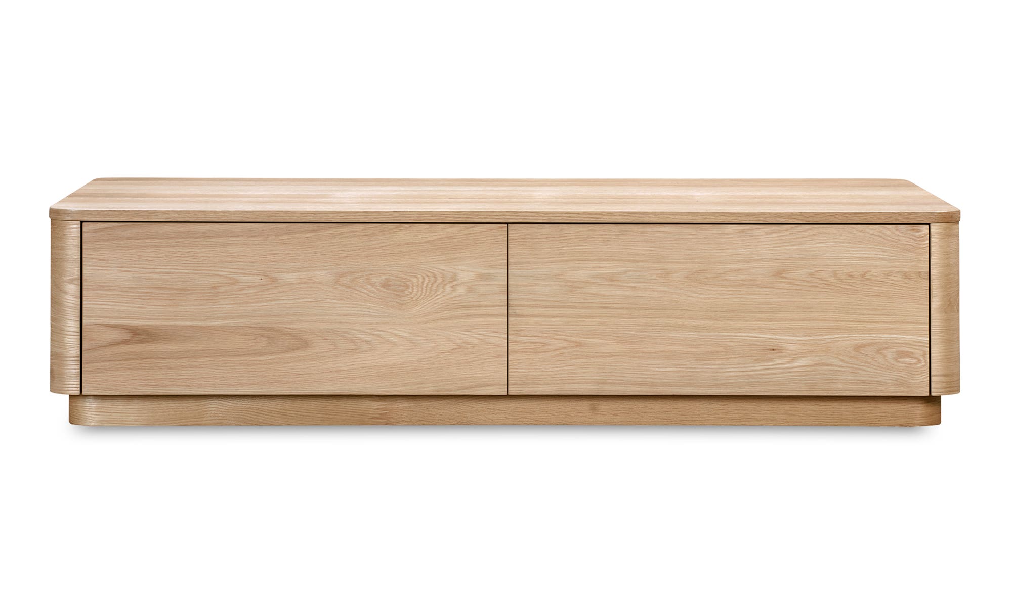 55" Oak Round Coffee Table