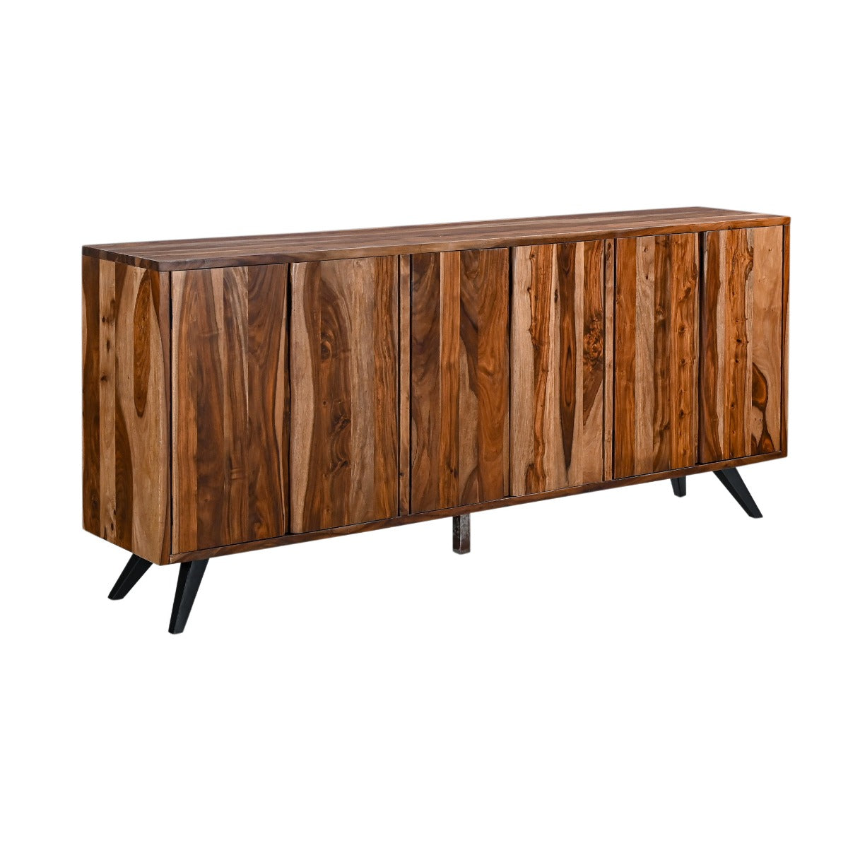 90" Natural Sheesham Wood Sideboard