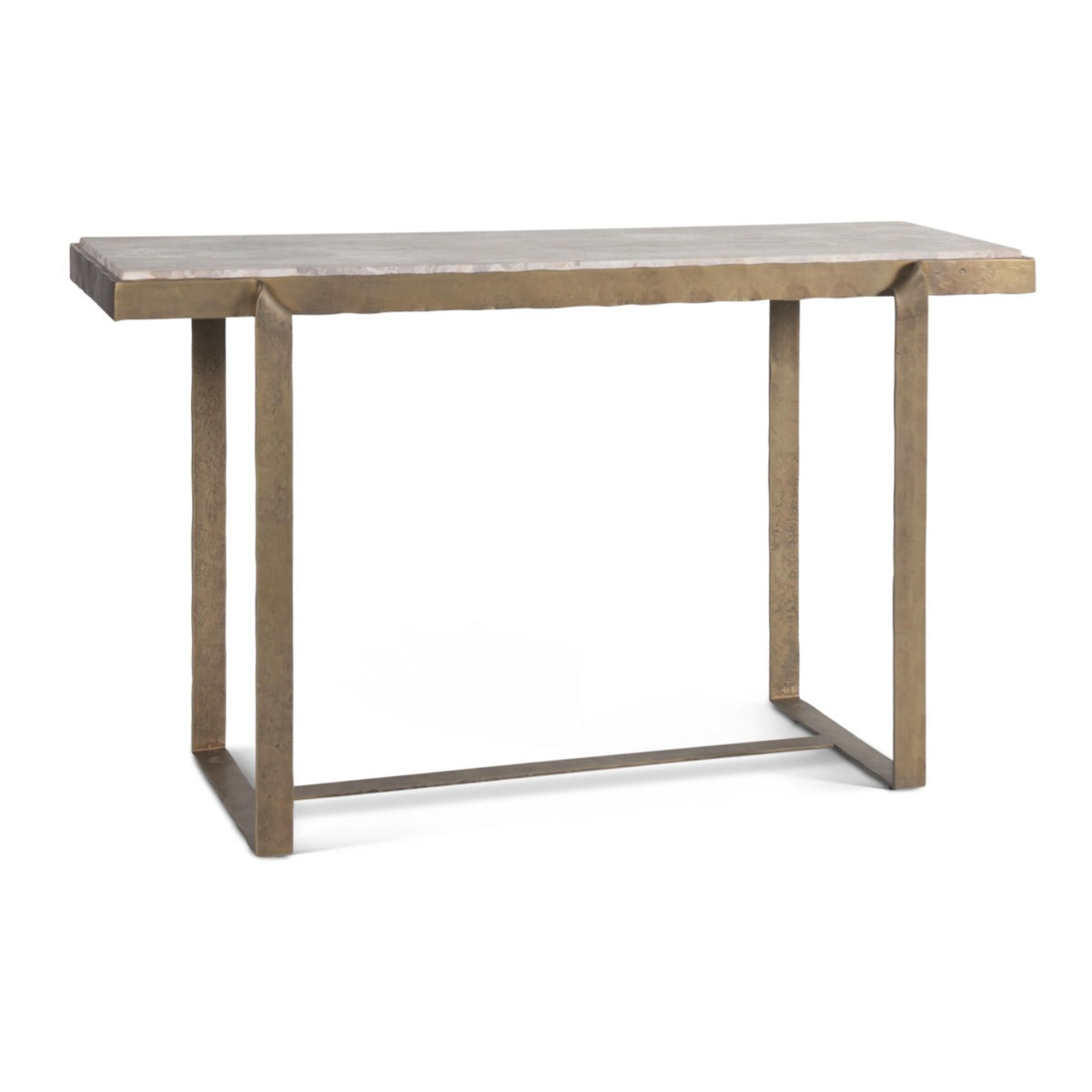52" Capri Beige Marble Console Table