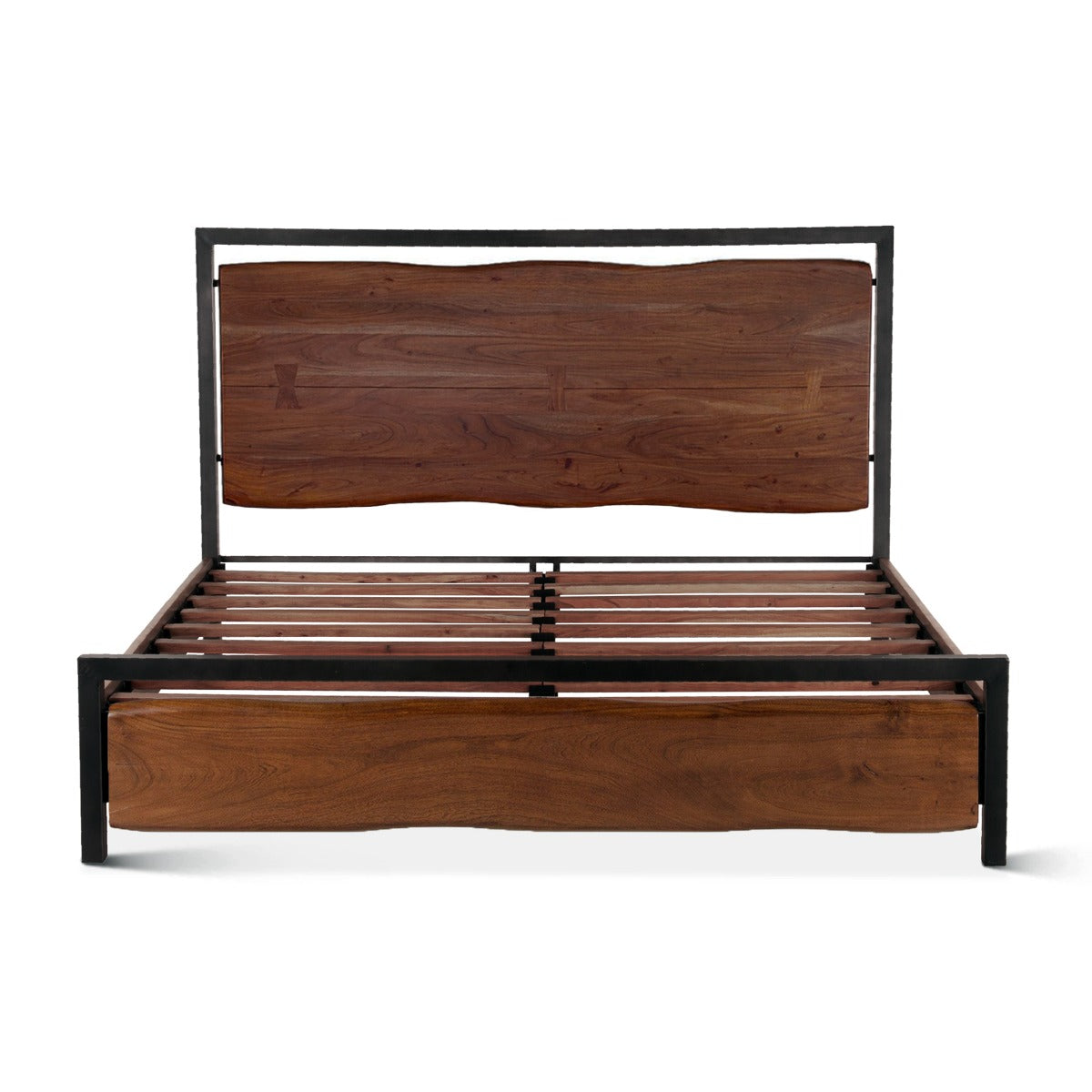 80" Walnut King Size Bed