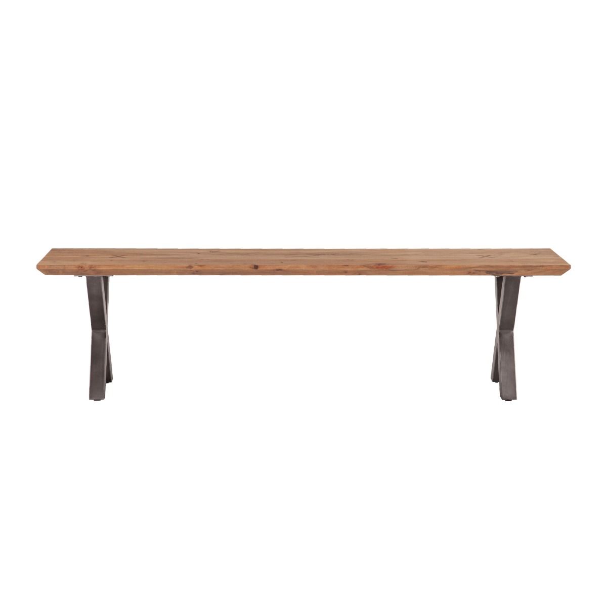 68" Smoked Acacia Wood Bench