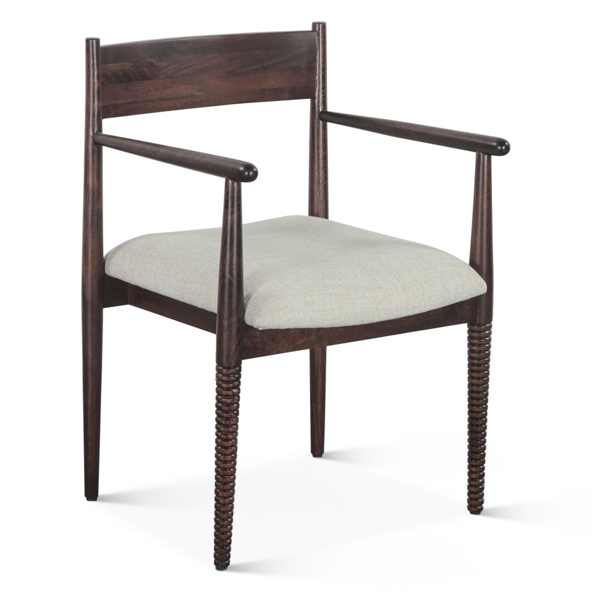 22" Dark Sienna Upholstered Dining Chair