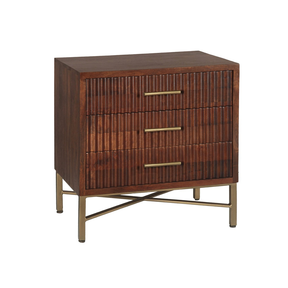 26" Honey Brown Nightstand