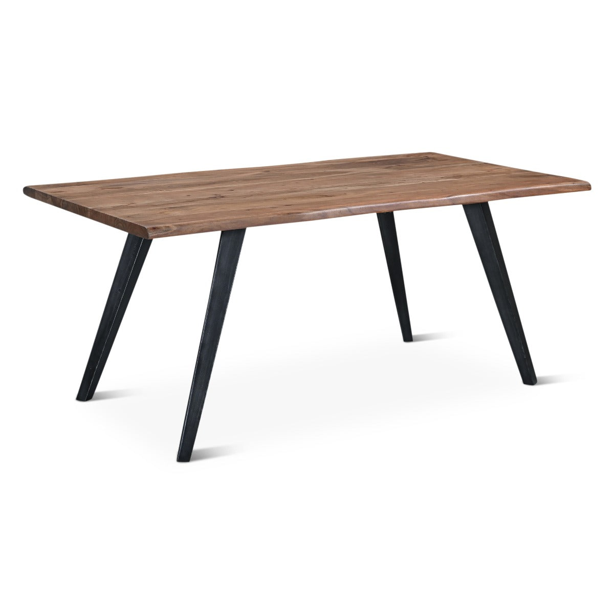 68" Smoked Acacia Wood Dining Table