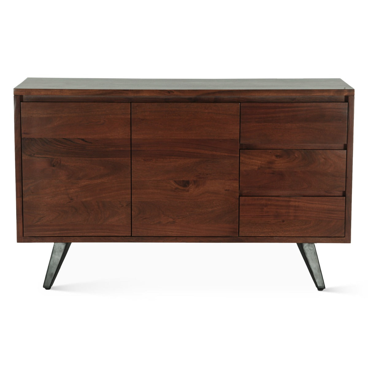 54" Walnut Acacia Wood Sideboard