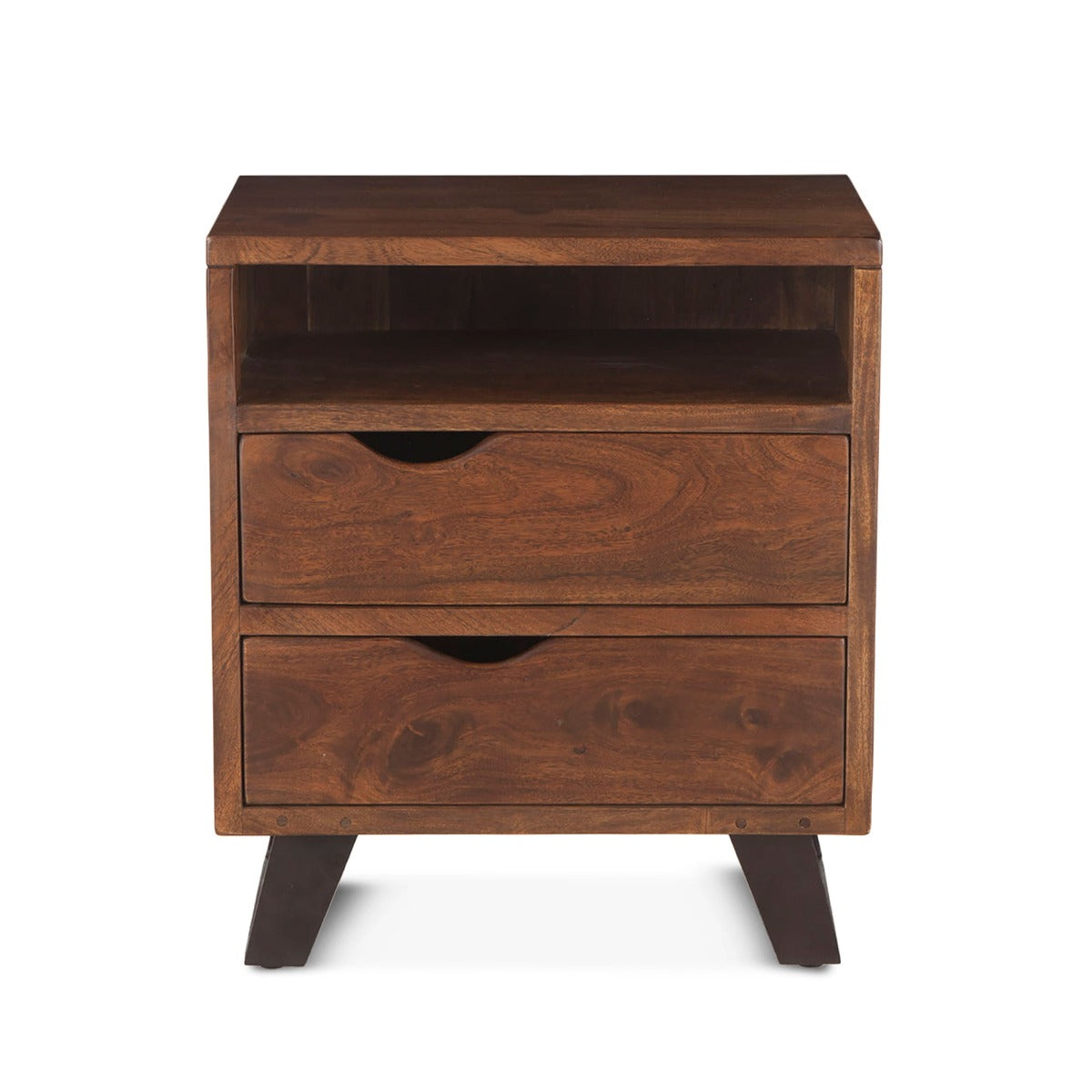 23" Walnut Wood Nightstand