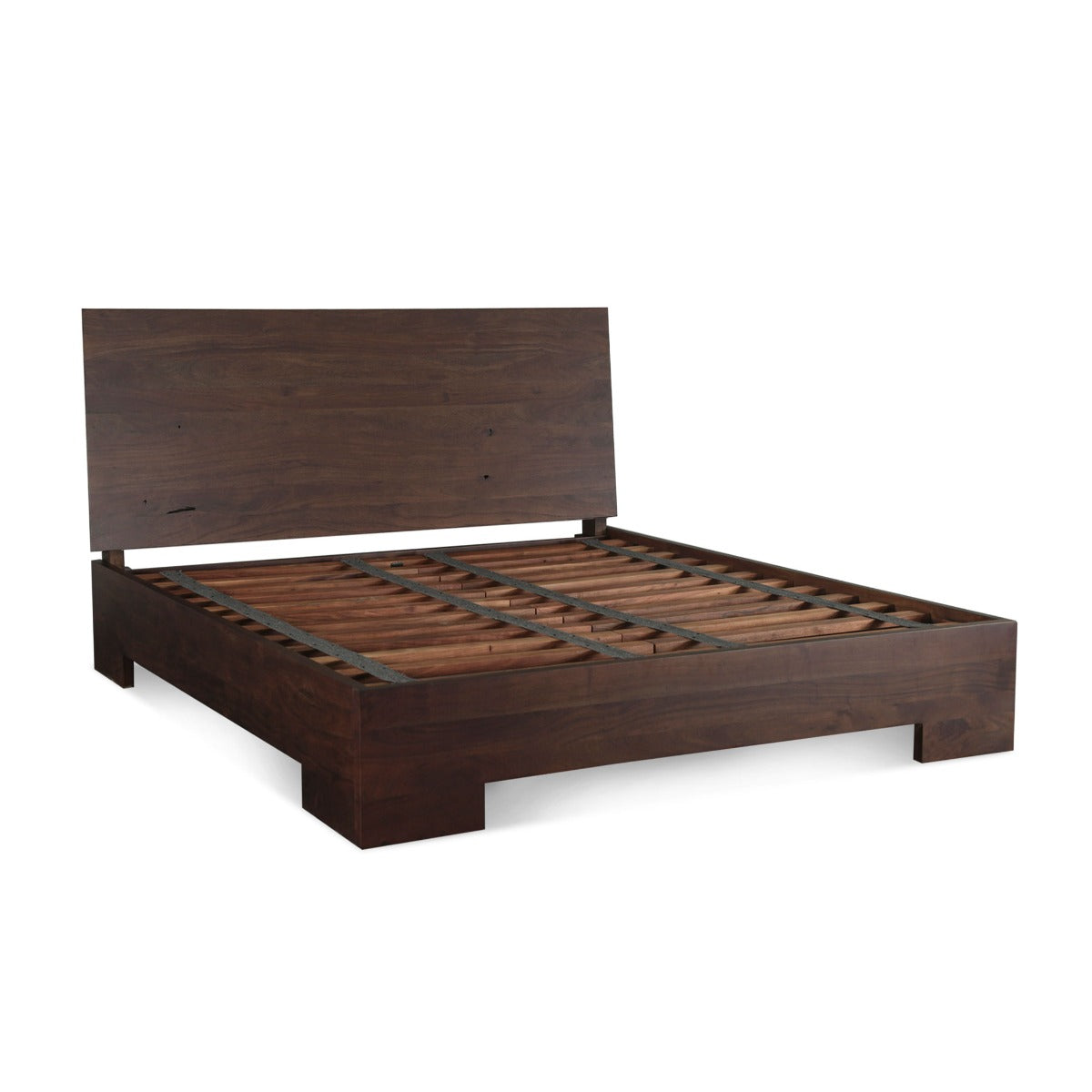63" Coffee Bean Wood Queen Size Bed