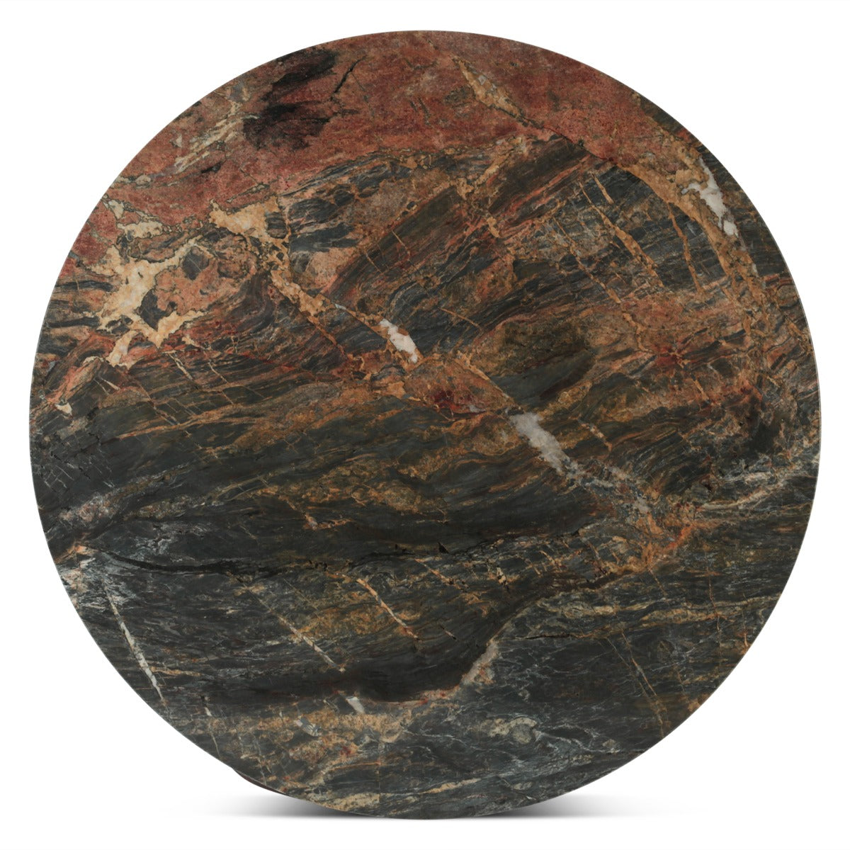 48" Lava Marble Round Dining Table