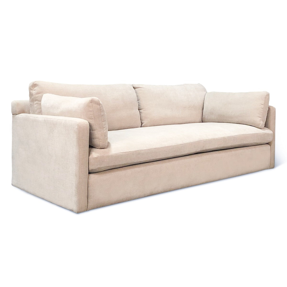 83" Oat Chenille Upholstered Sofa