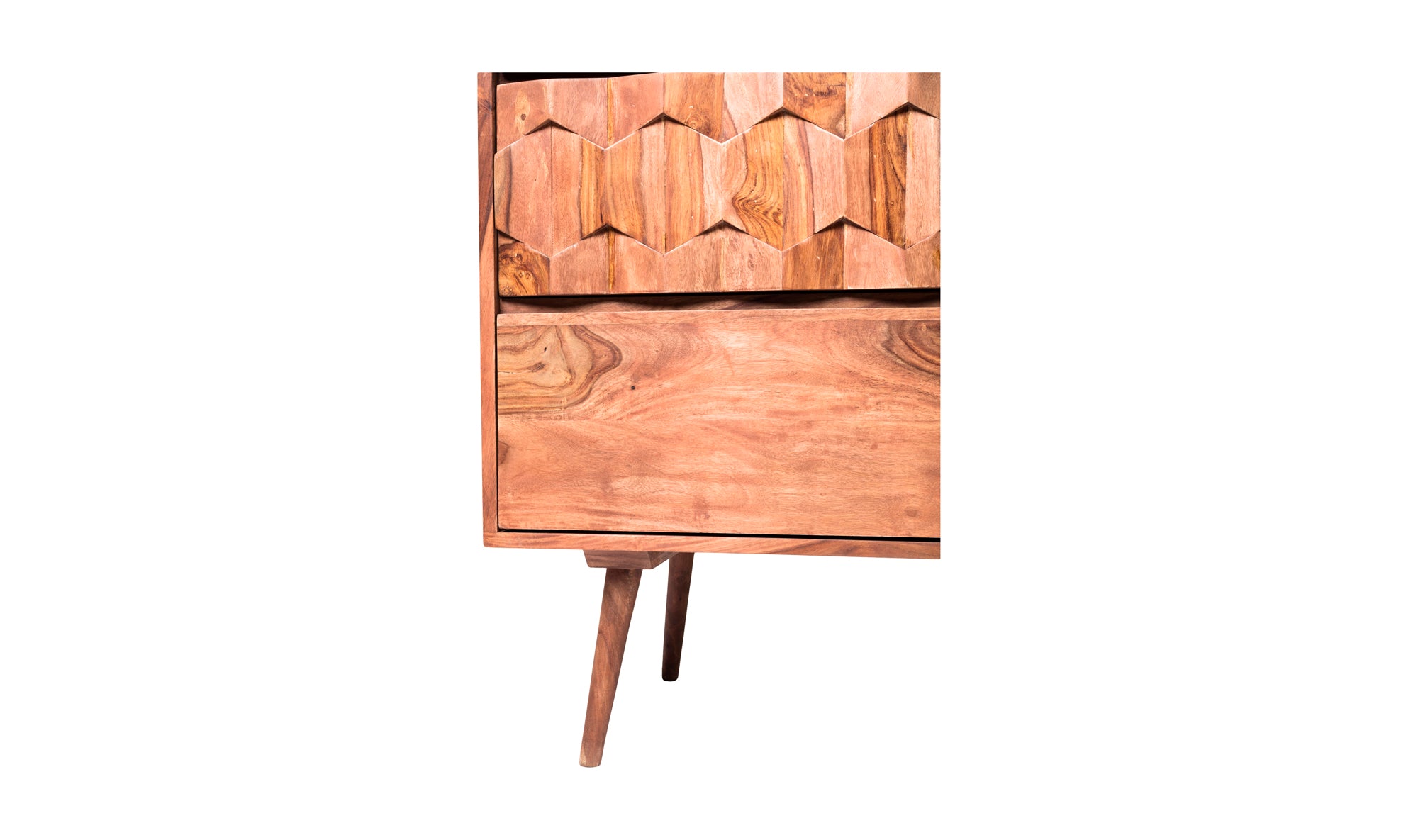 O2 3 DRAWER NIGHTSTAND BROWN