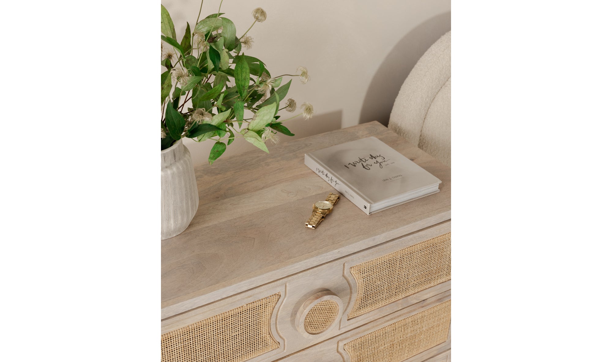 DOBBY 3 DRAWER NIGHTSTAND