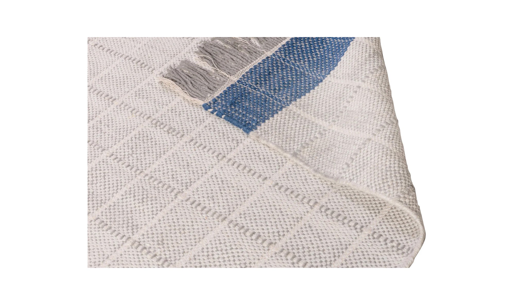 AMIRA RUG 5X8 DRIFTWOOD/BLUEBELL