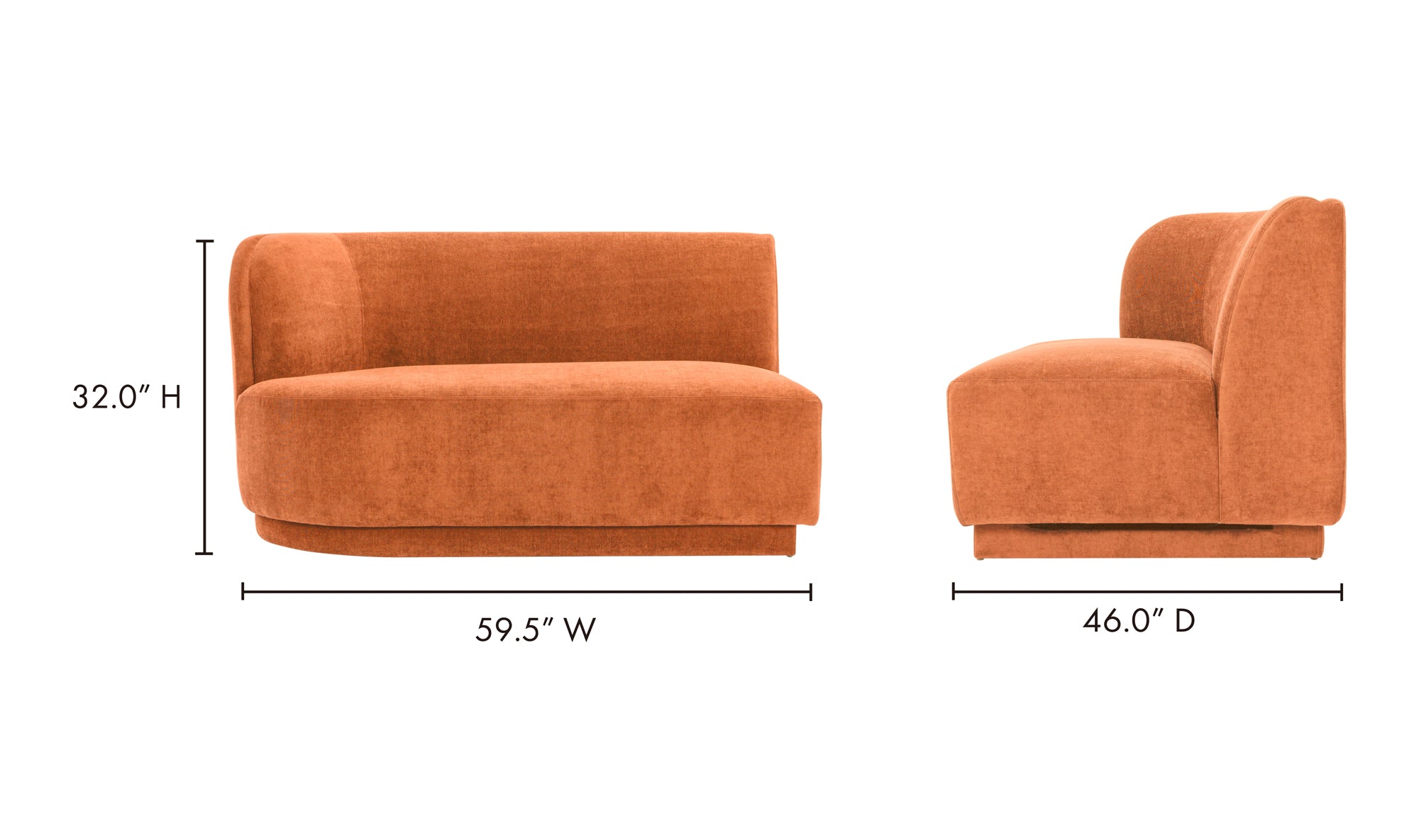 YOON 2 SEAT CHAISE LEFT